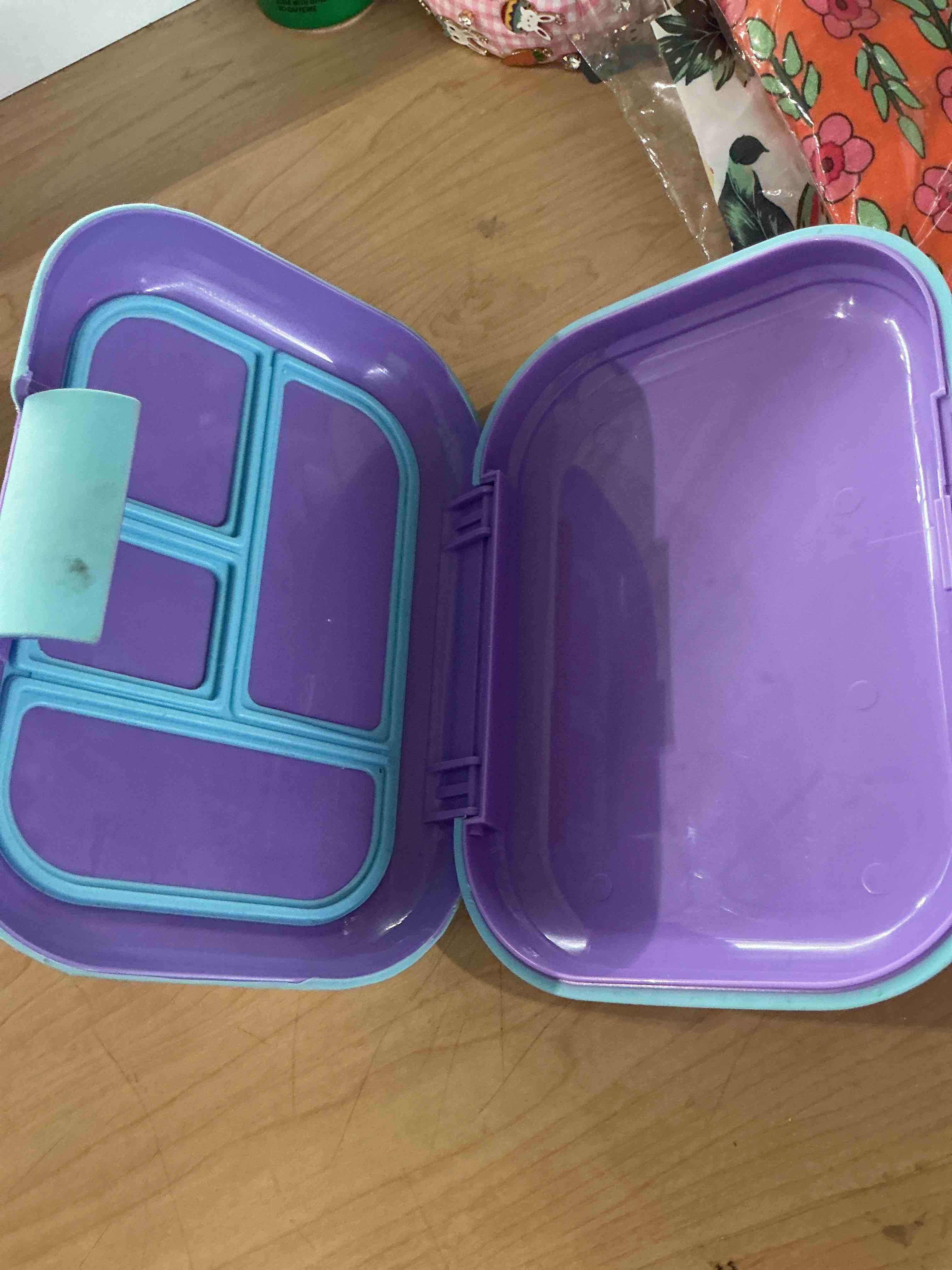 Condition photo showing Good Condition for bentgo chill kids leakproof lunch box - 4-compartment bento box with built-in ice pack, 3.3 cup capacity, bpa-free, microwave & dishwasher safe tray missing ages 3–7 (green/navy)