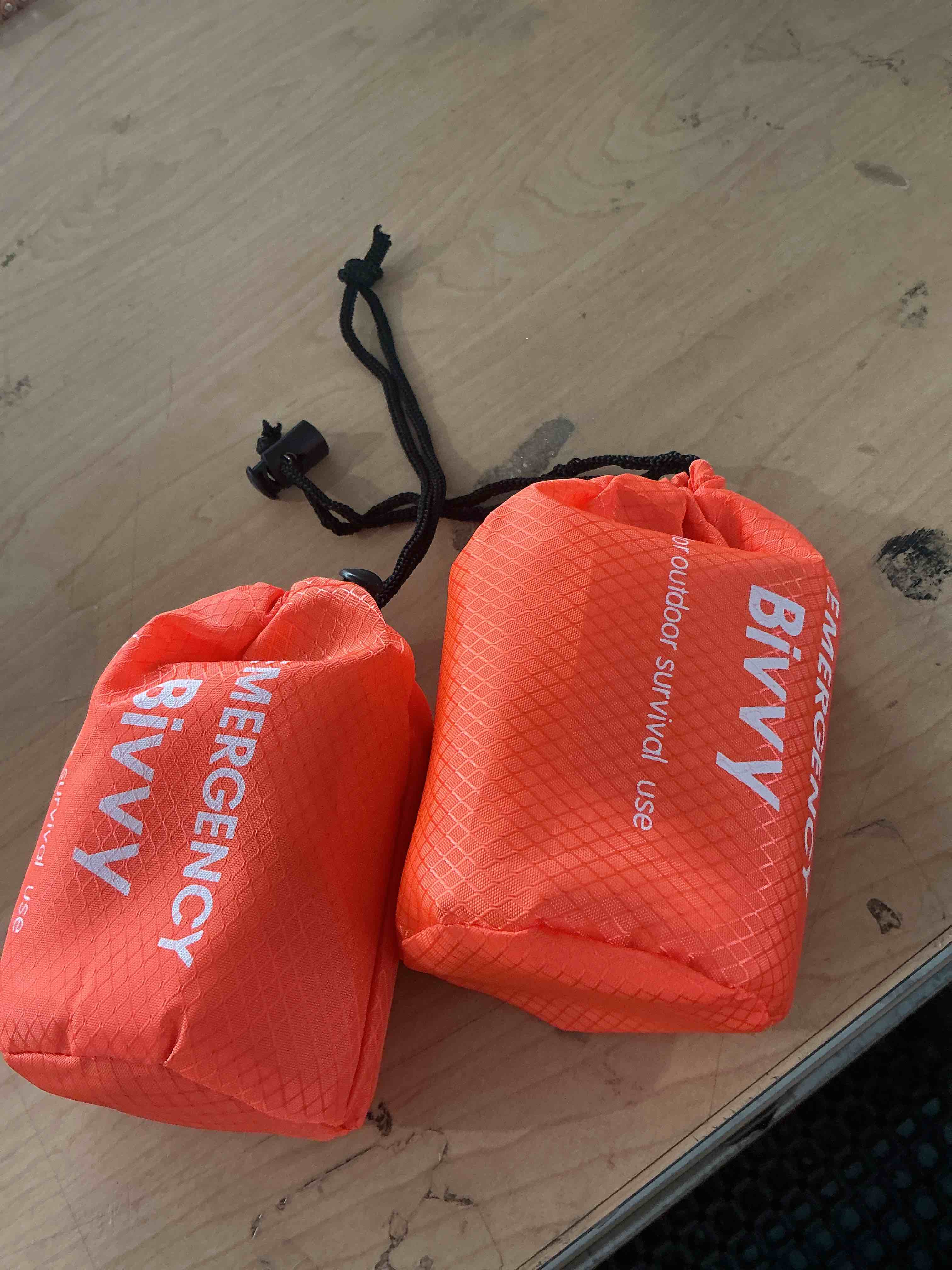Condition photo showing New/Like New for emergency sleeping bags 2 pack | portable emergency blanket survival gear