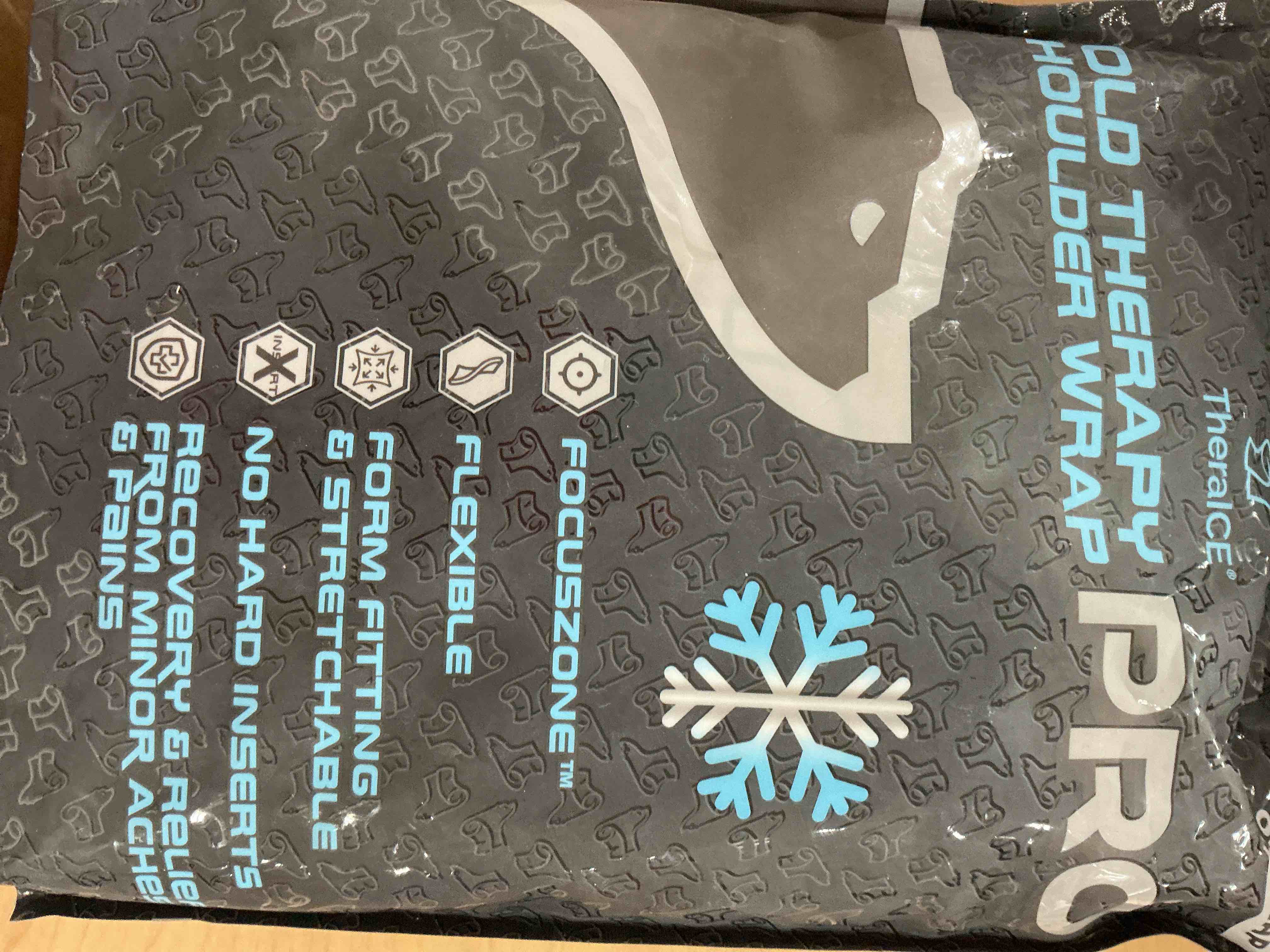 Condition photo showing New/Like New for theraice pro shoulder ice pack wrap for injury, reusable compression shoulder braces for rotator cuff relief & arm brace pain relief therapy, focuszone technology cooling support arm sling shoulders