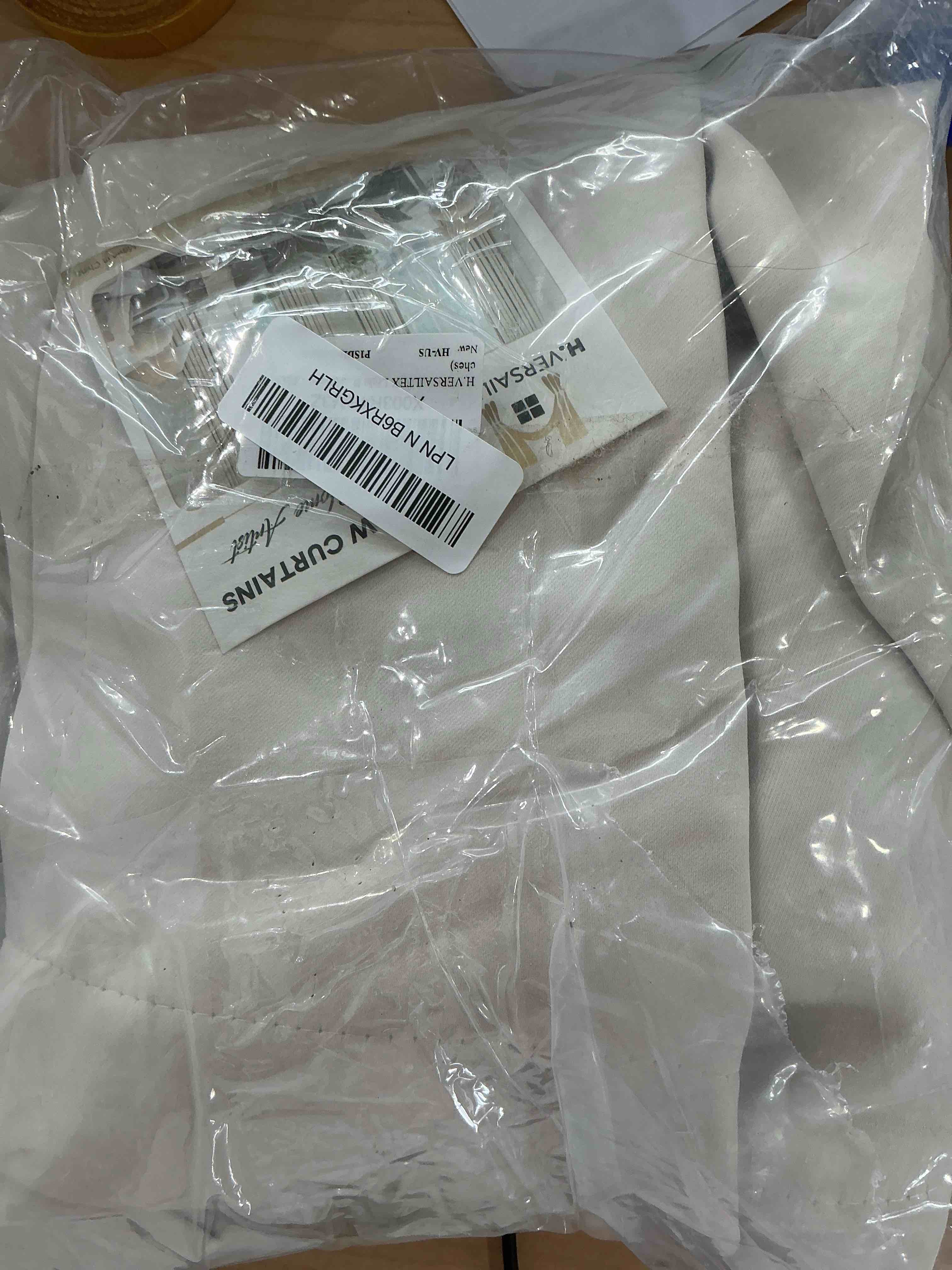 Condition photo showing Good Condition for h.versailtex light blocking curtain for living room thermal insulated window treatment panel/drape for dining room, elegant soft curtain for bedroom grommet top one panel (ivory - 52x54 inches) 52"w x 54"l (pack of 1) ivory