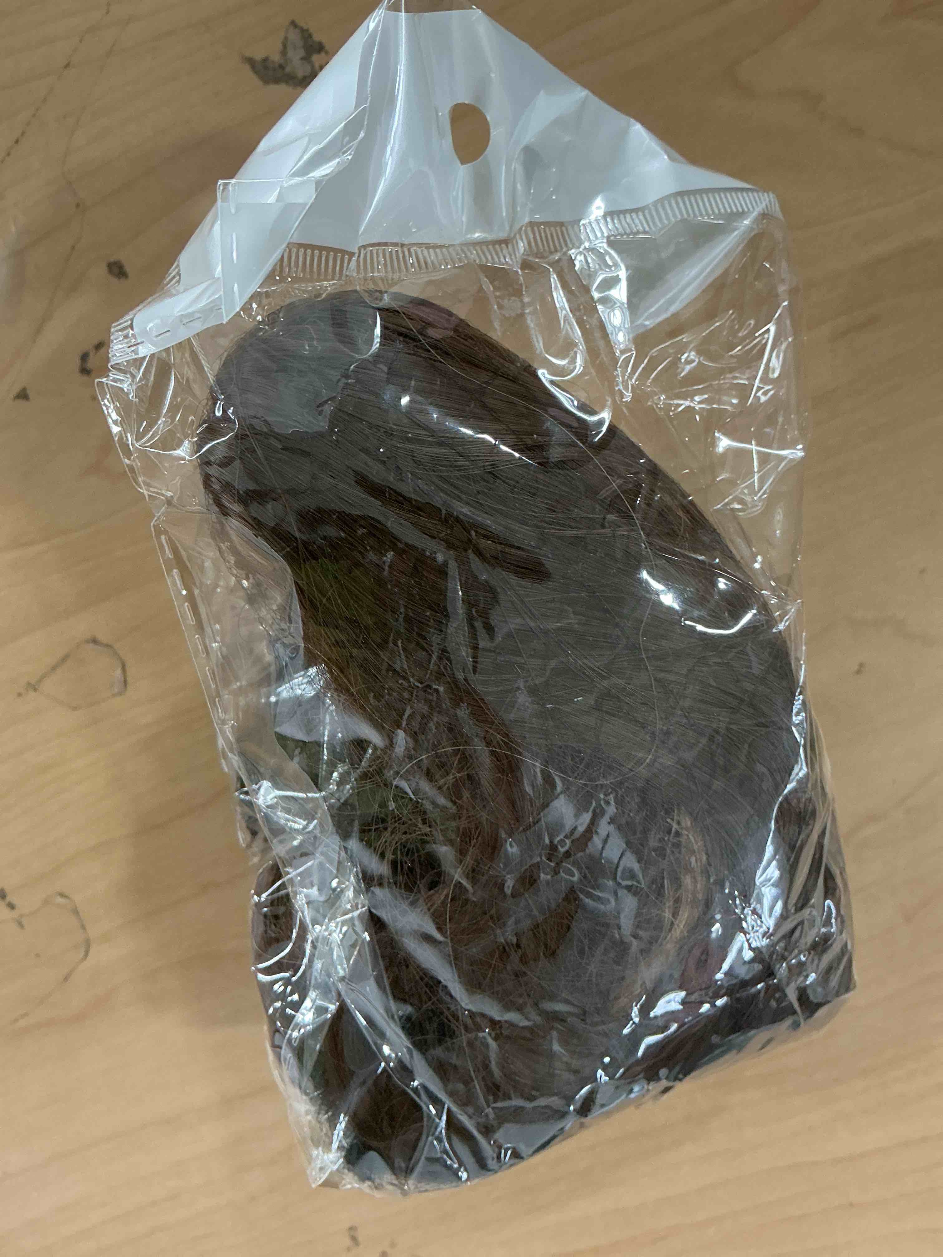 Condition photo showing Good Condition for clip on ponytails for women - 12 inch curly ponytail extension, wavy pony tails hair extensions, synthetic hair extensions ponytail, clip in ponytail (color: chestnut brown with golden highlights) 12 inch chestnut brown with golden highlights