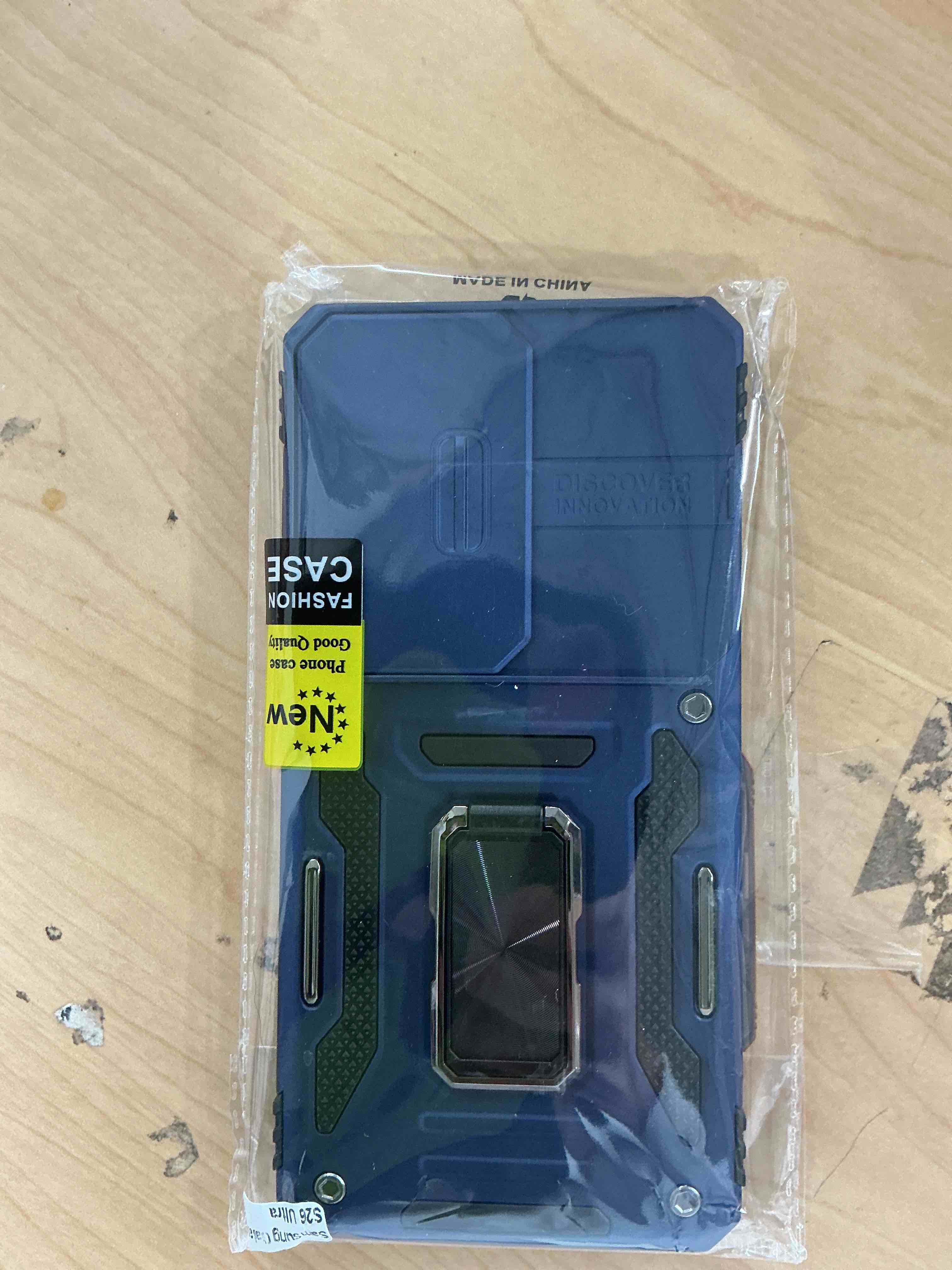 Condition photo showing Good Condition for deerlamn case for samsung galaxy s26 ultra 6.9-inch with slide camera cover+screen protector(1 pack), rotated ring kickstand military grade shockproof protective cover-navy blue s26 ultra-6.9 inch navy blue