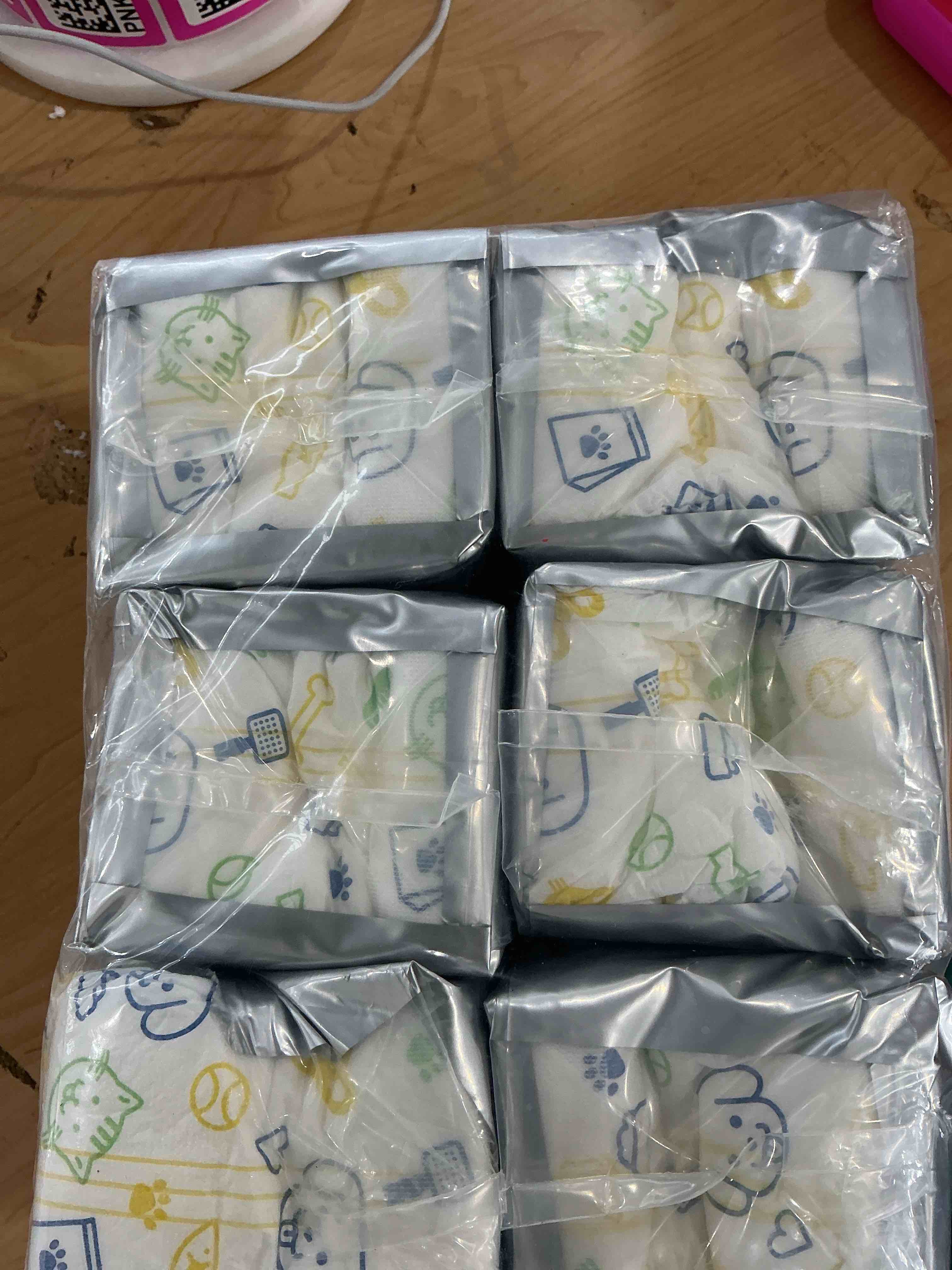 Condition photo showing New/Like New for dono dog diapers male, disposable male dog wraps 60ct, ultra absorbent doggie diapers, rapid-dry leak-proof puppy diapers, wetness indicator excitable urination incontinence, xsmall x-small 60.0