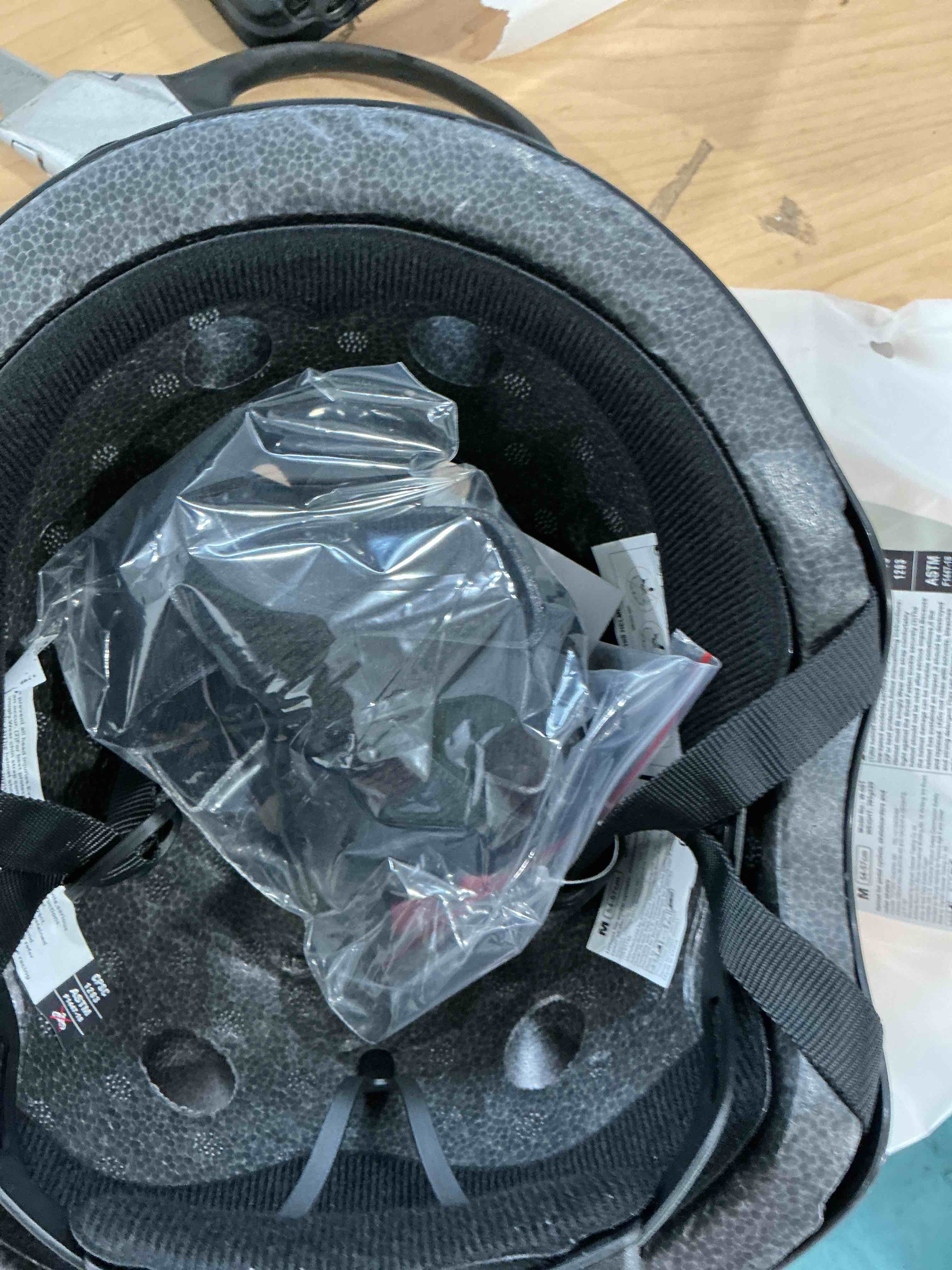 Condition photo showing Good Condition for kids bike helmet, adjustable and multi-sport, from toddler to youth, 3 sizes black medium: 21.3" - 22.4"
