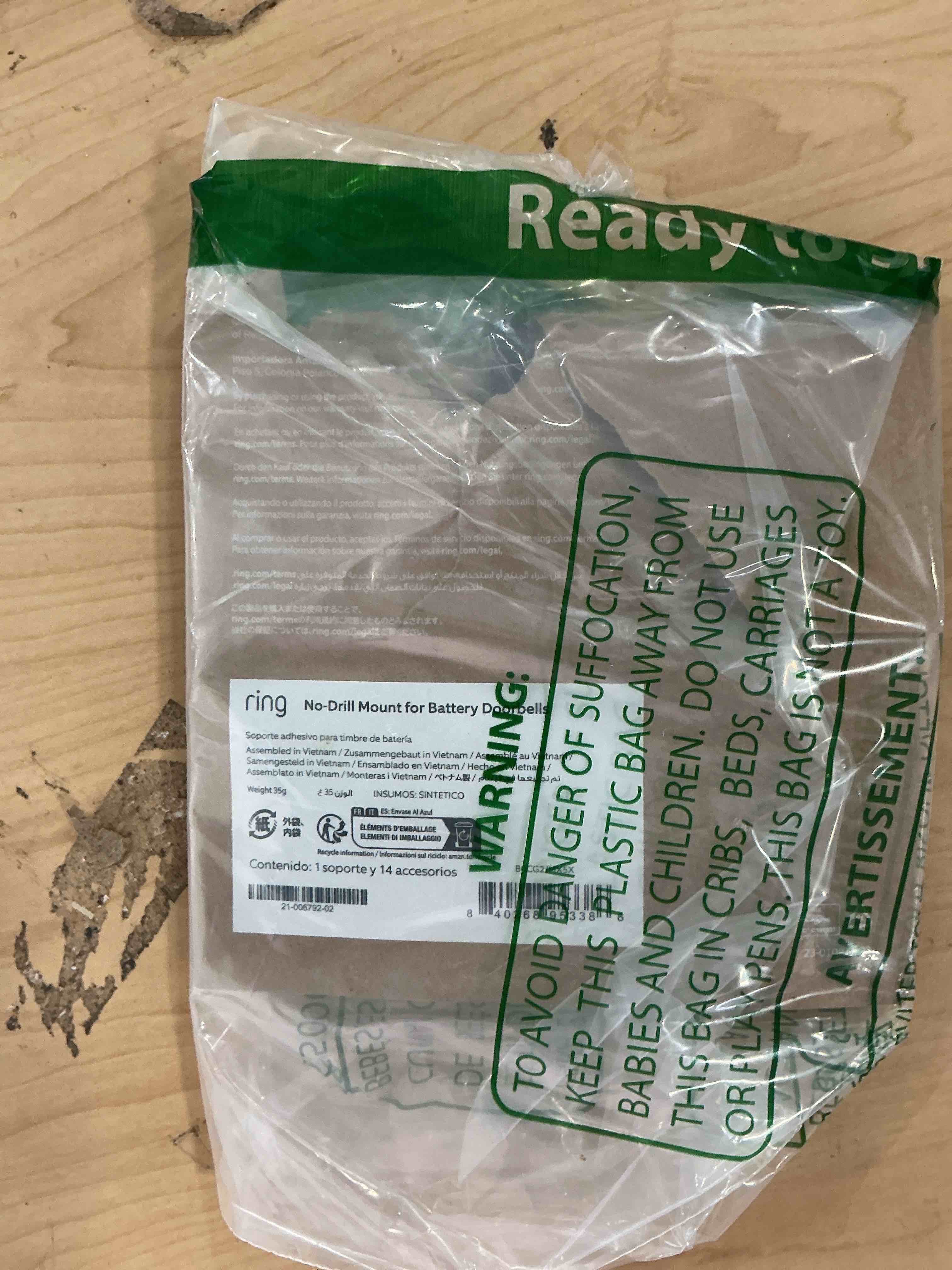 Condition photo showing Good Condition for ring no-drill mount for ring video doorbell 3, video doorbell 3 plus, video doorbell 4, battery doorbell plus, battery doorbell pro and battery doorbell