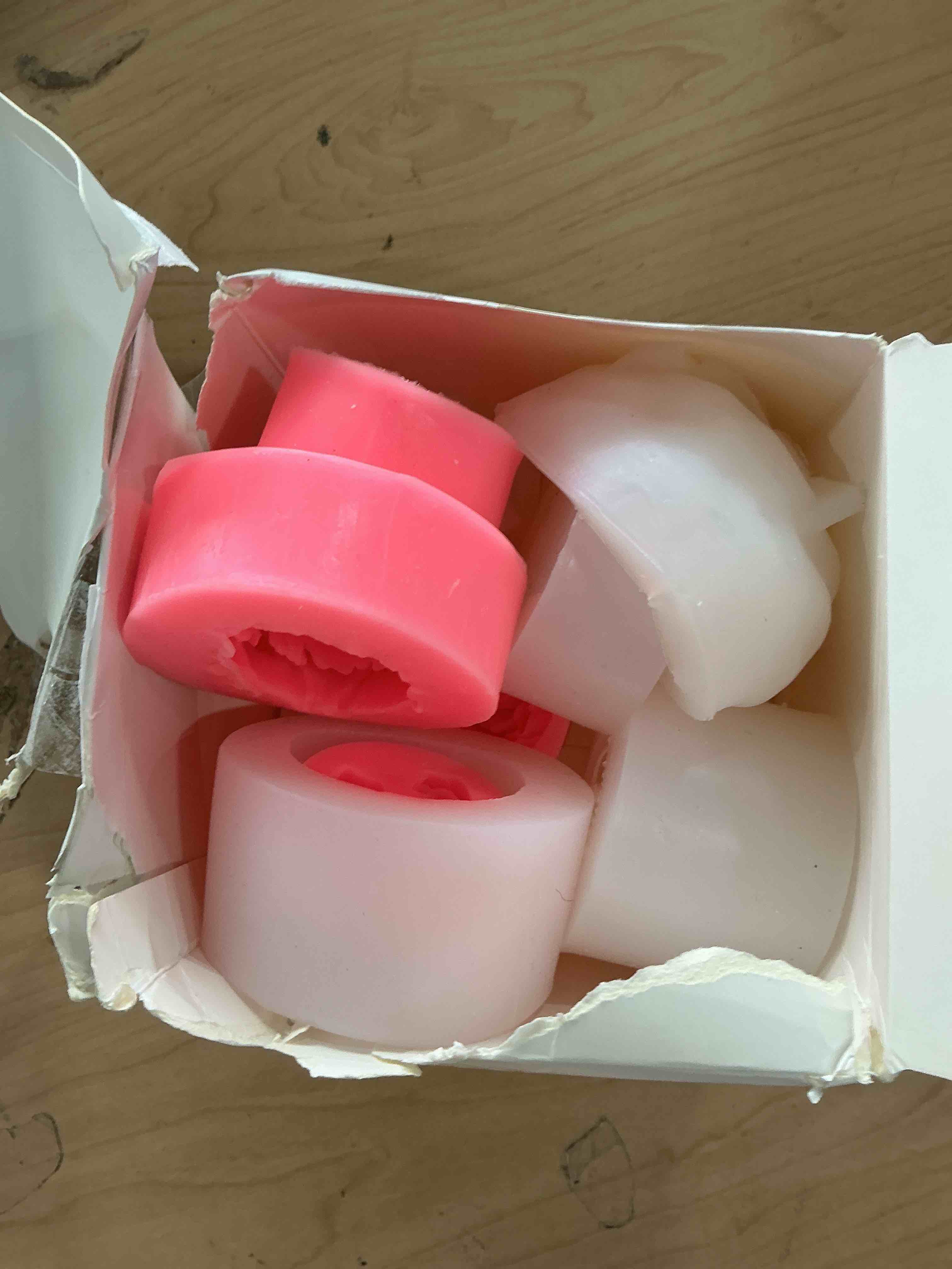 Condition photo showing Good Condition for 13 pcs flower silicone candle mold flower molds candle making molds with large-eye wicking needle,candlewick for soy wax, beeswax, candle making resin cake mold clay making molds 13 pcs flower set