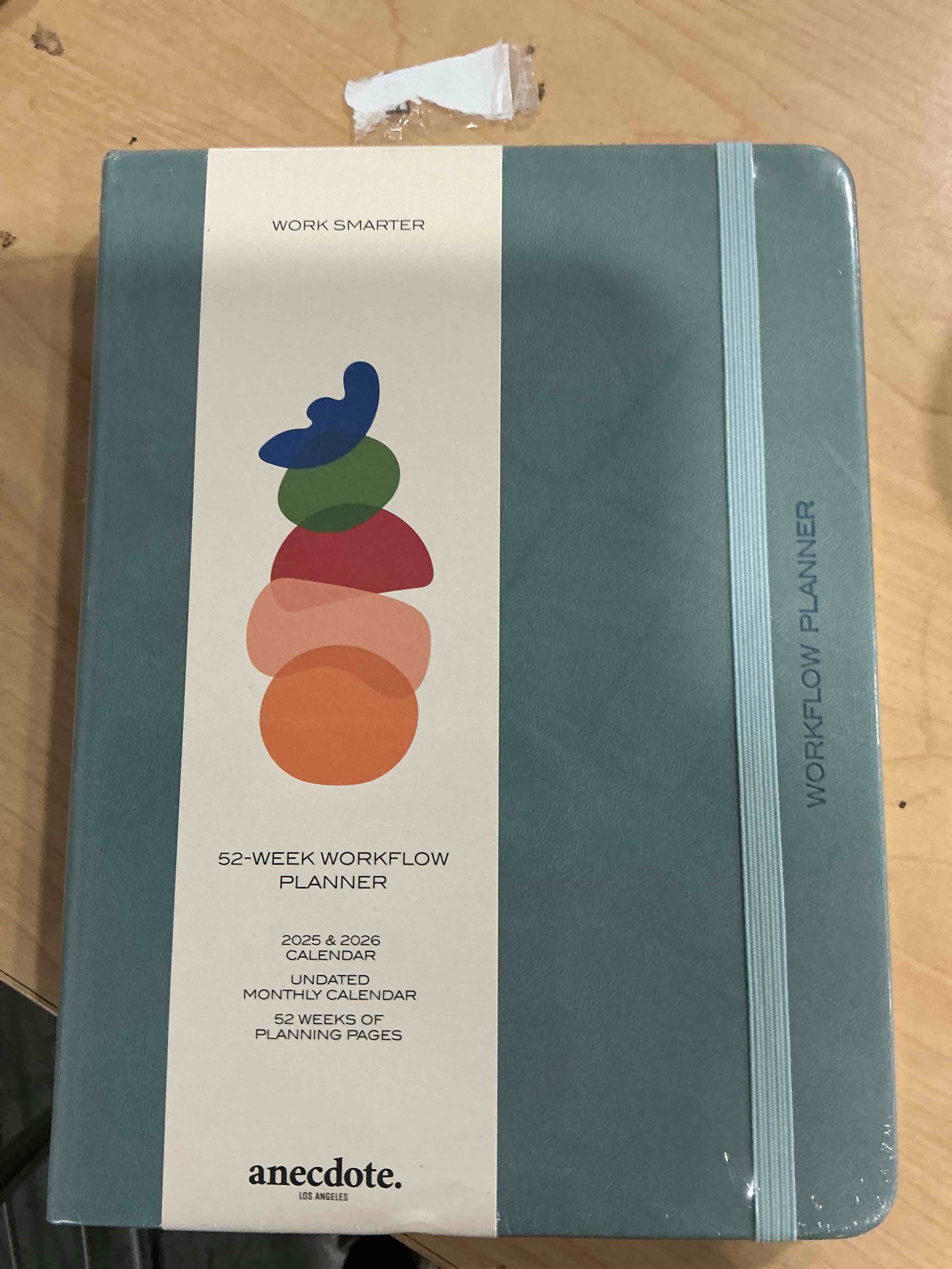 Condition photo showing New/Like New for anecdote 2026 planner: 52 week daily planner, yearly, monthly & weekly workflow for planning your success – vegan leather hardcover, start anytime & achieve your goals - dutch blue dutch blue 2025-2026