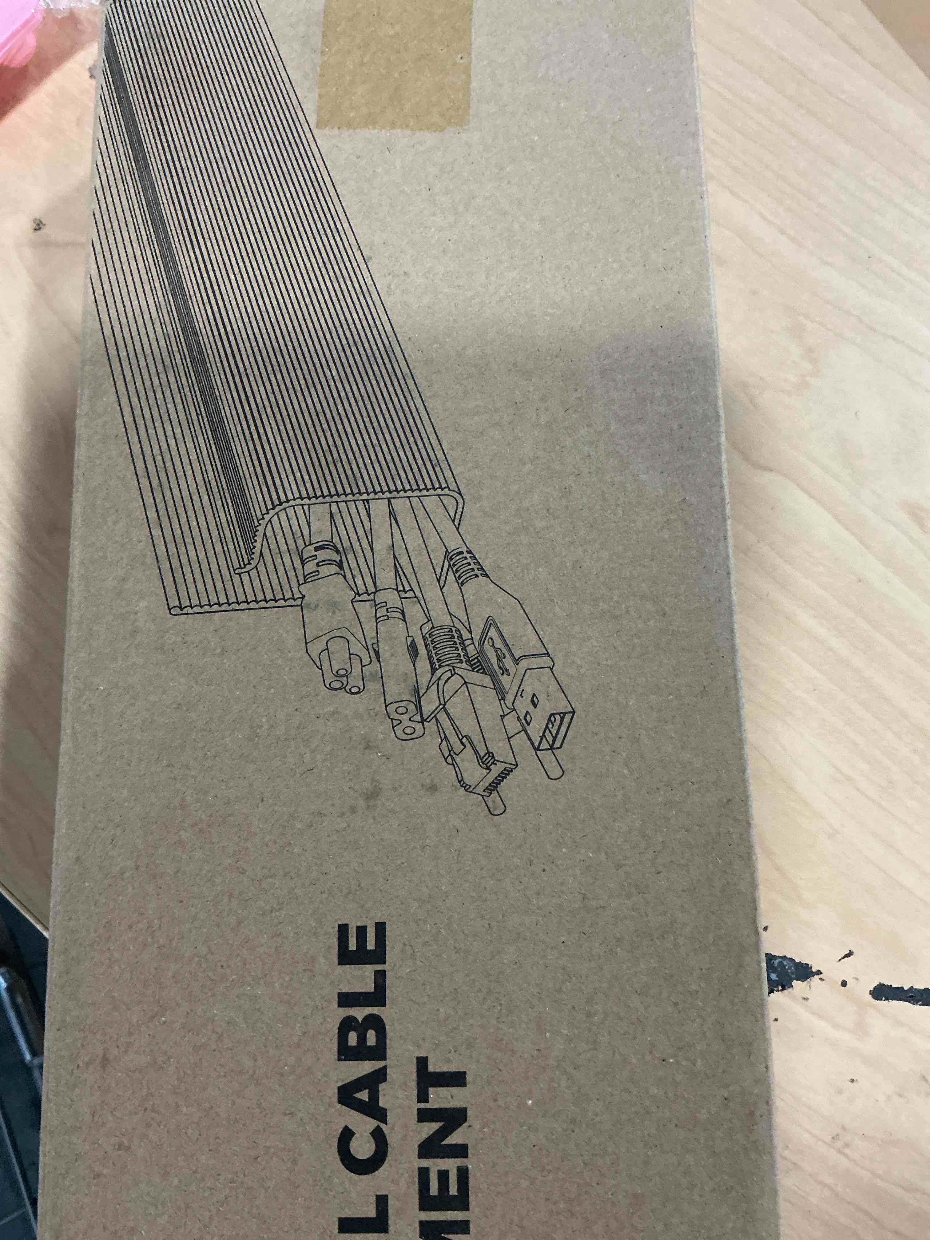 Condition photo showing New/Like New for yecaye 157in cable management, cord organizer,easy install self-adhesive cable organizer,cord management, desk wire holder for office organization,child and pet proofing, white 157in white