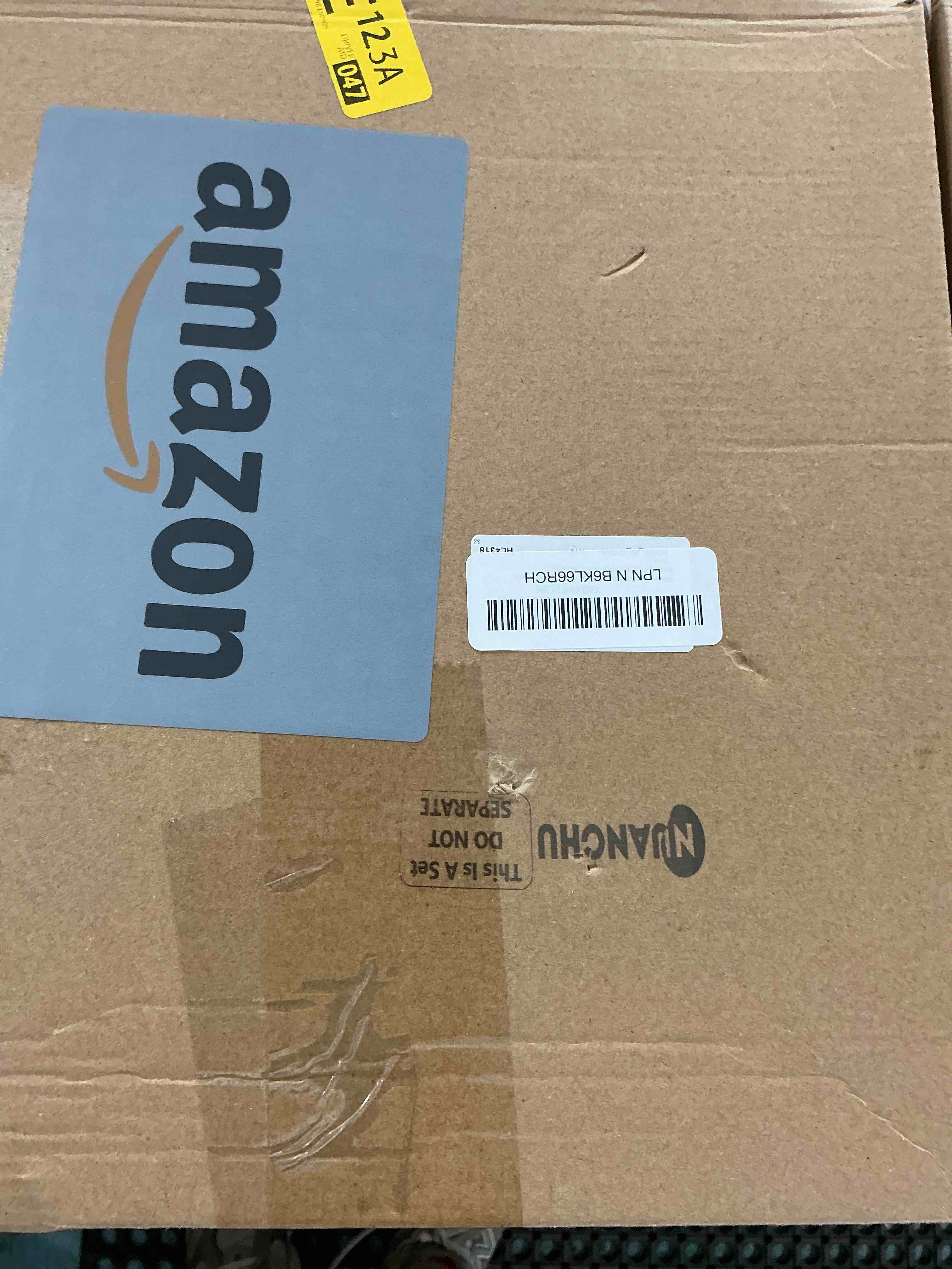 Condition photo showing New/Like New for nuanchu 32 pcs 3d slat wall panels, 12"x12" pvc fluted wall paneling for interior decor, paintable waterproof textured tiles for living room tv background gaming room, 32 sq. ft coverage (black) black 32