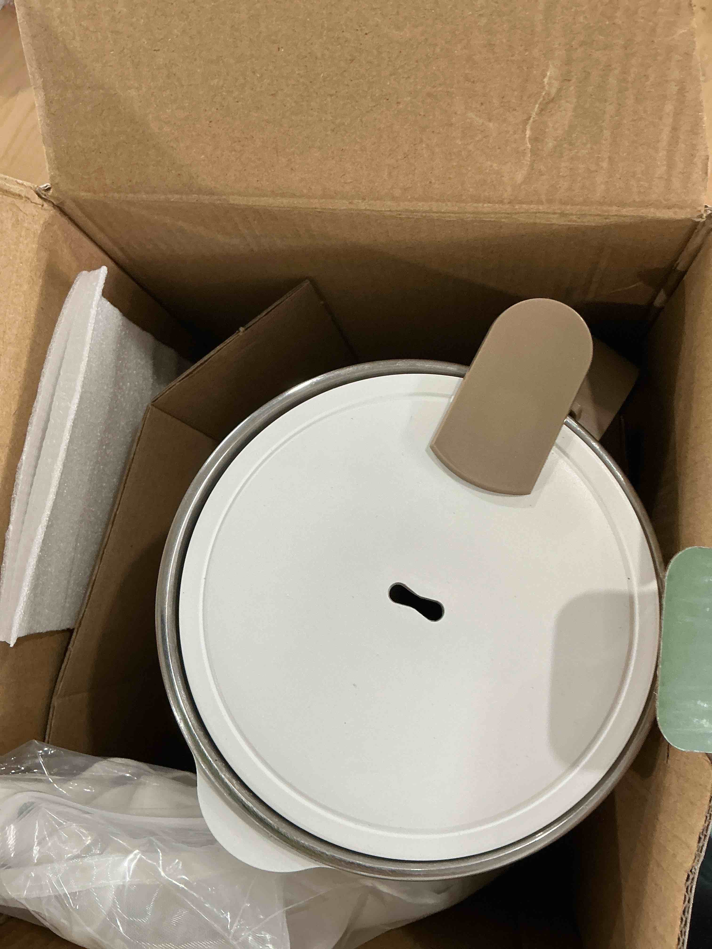 Condition photo showing Good Condition for ok mokkom automatic nut milk maker 20 oz soy milk maker, homemade almond, oat, coconut, soy, plant-based milk dairy free beverages, almond milk maker with delay start/boild water/self clean - white
