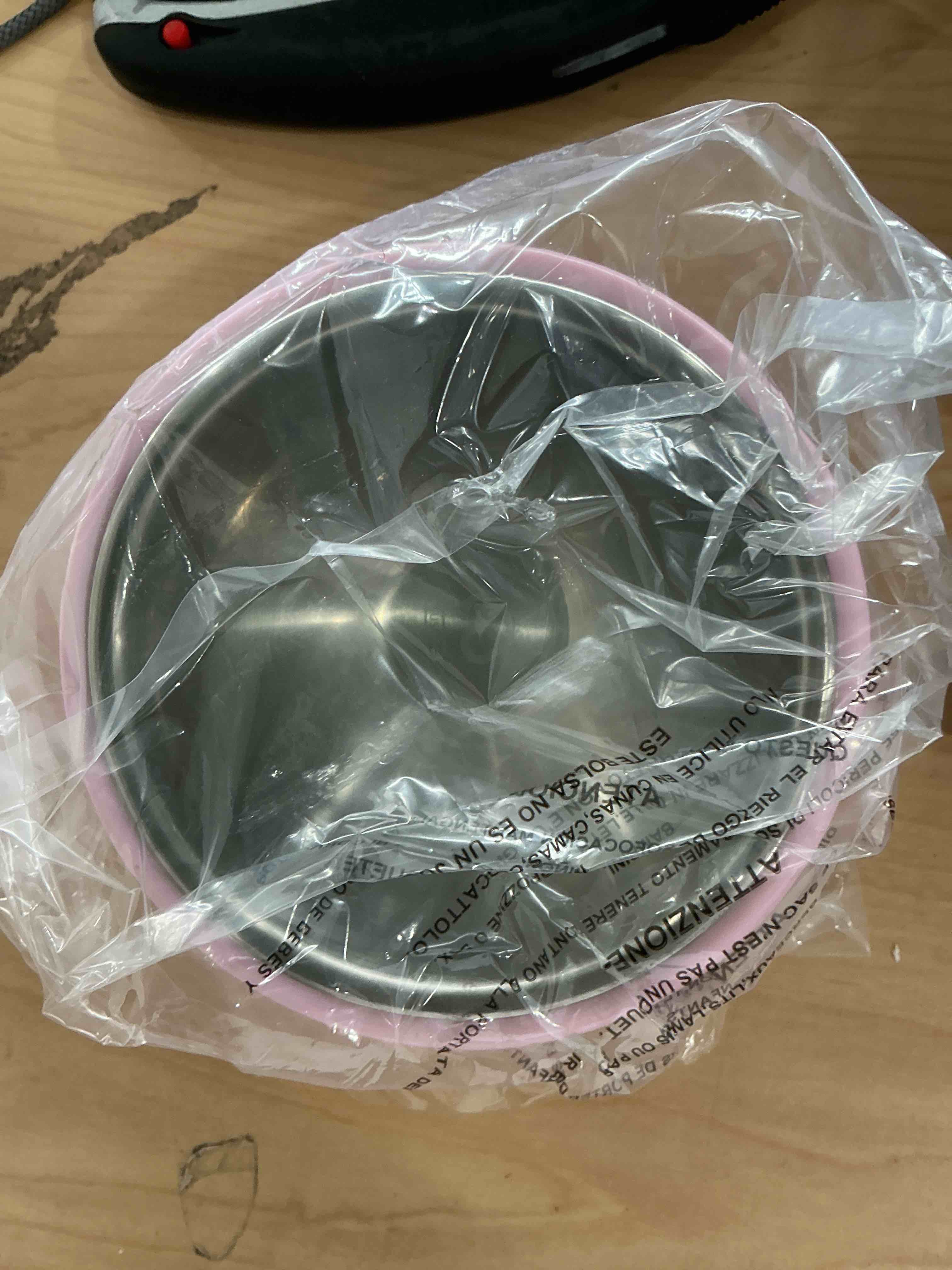 Condition photo showing Good Condition for superdesign mess free 15° slanted bowl for dogs and cats, tilted angle bulldog bowl dog feeder, non-skid & non-spill, easier to reach food s/0.5 cup pink pink s/0.5 cup