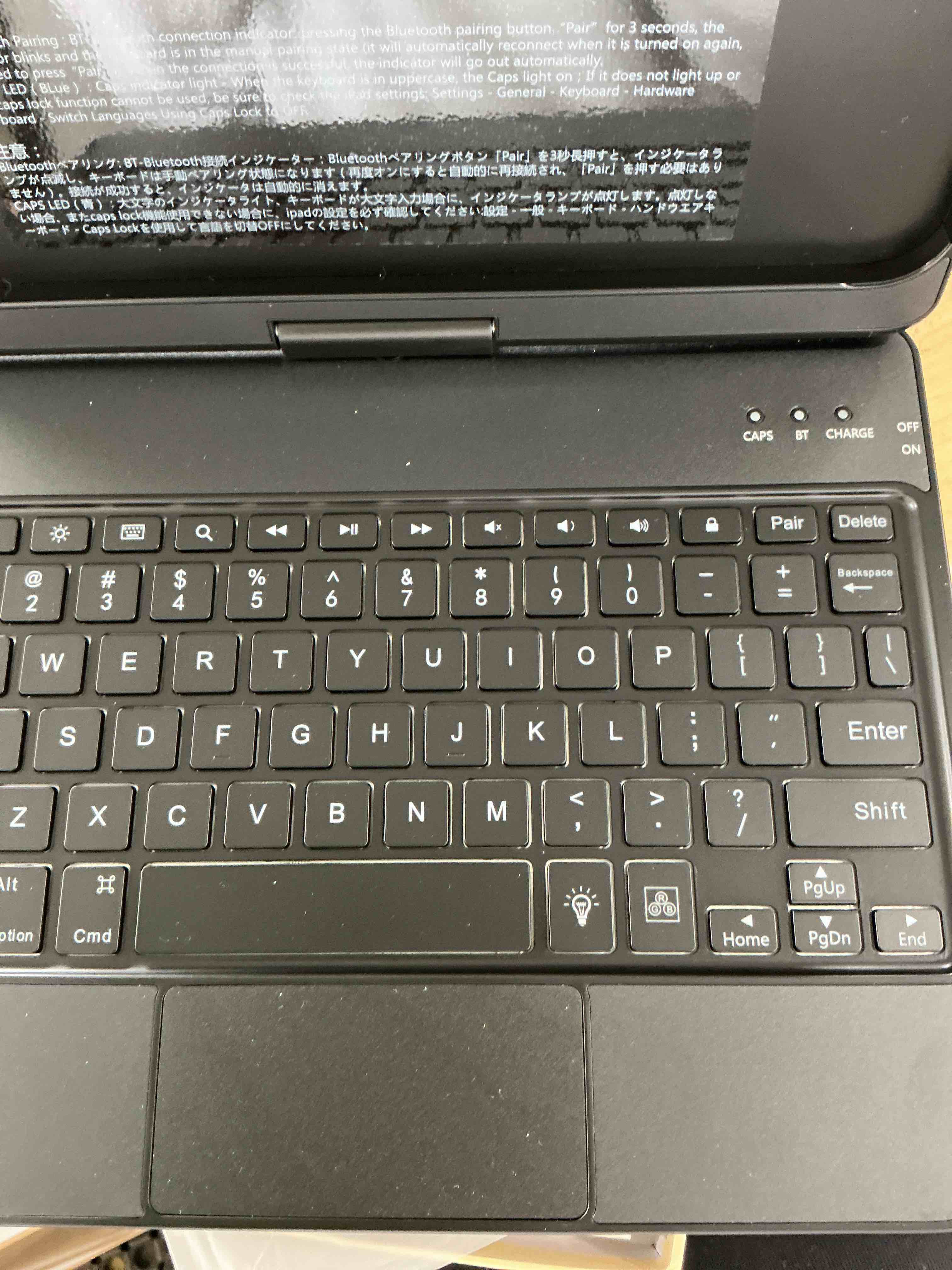 Condition photo showing New/Like New for fuwang touch keyboard case for ipad (a16) 11th generation 11 inch 2025&10th gen 10.9 inch 2022, 360° rotate for ipad 10th generation case with keyboard, backlit keyboard case with pencil holder, black