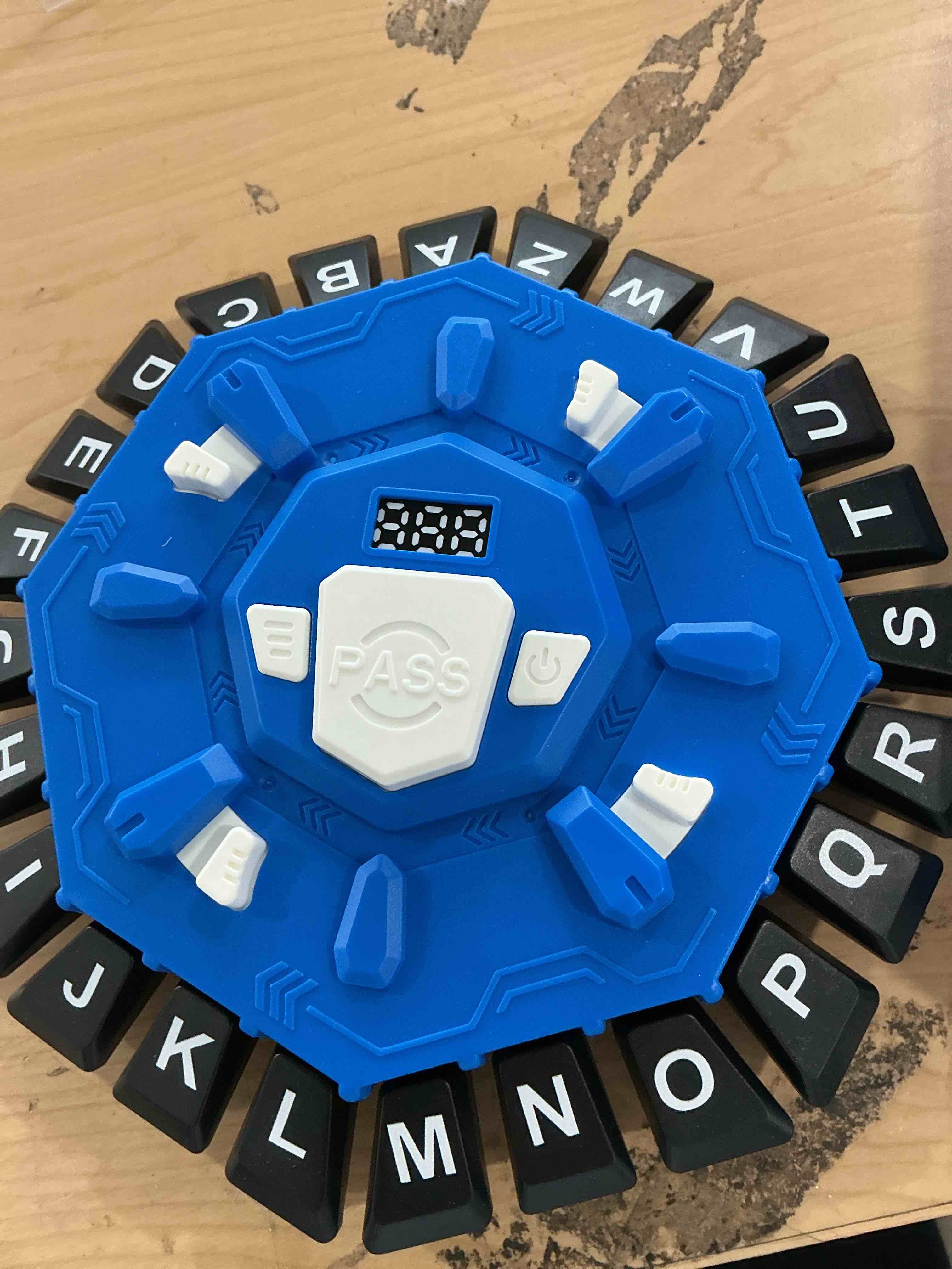 Condition photo showing New/Like New for word game family board games for kids & adults with 2 modes,220 topic categories 24 letters pressing games,fun fast-paced learning game,35 cards,lcd display timer,christmas & birthday gifts,blue
