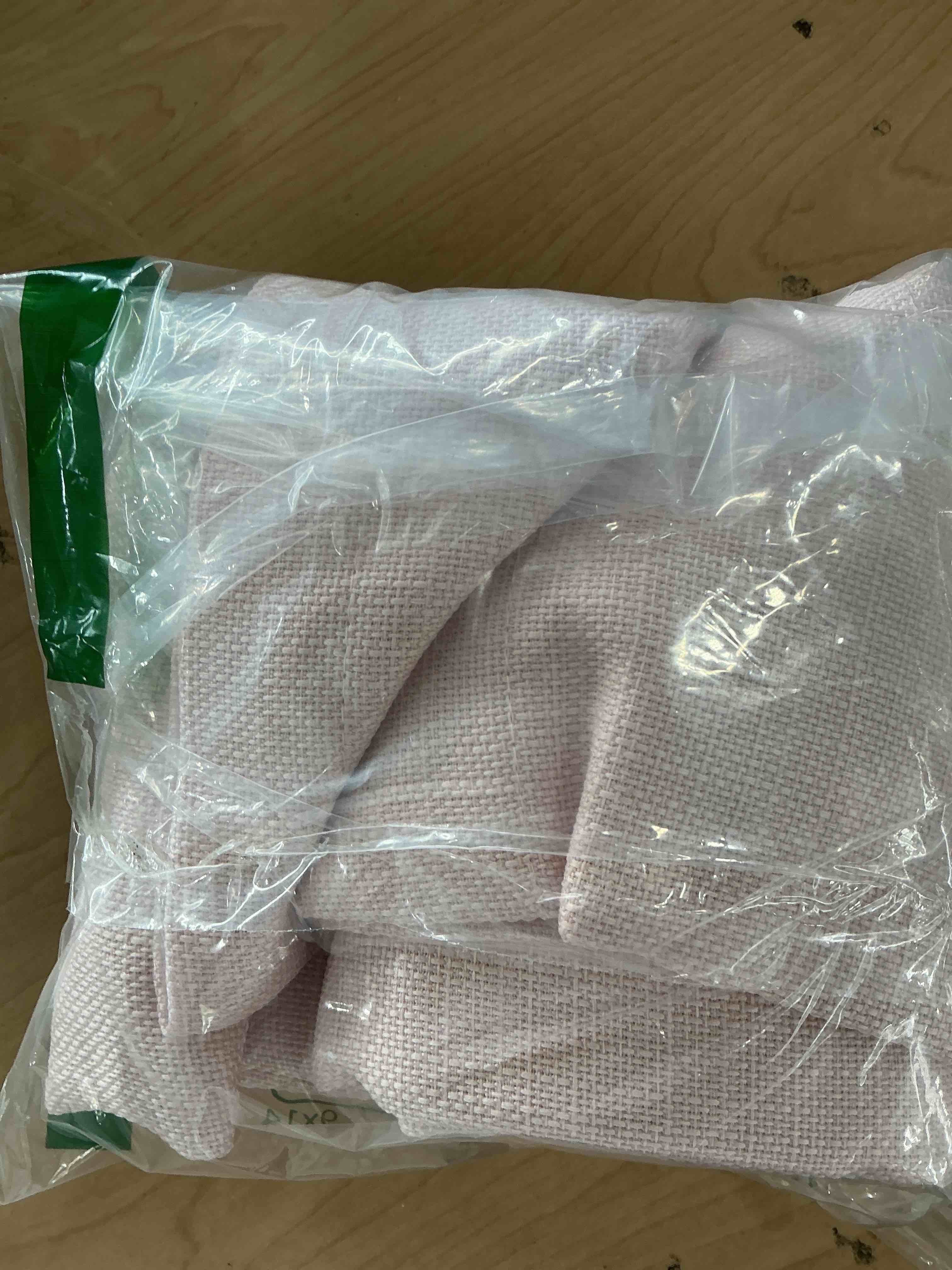 Condition photo showing Good Condition for lecloud bessie blush pink kitchen curtains 36 inch length 2 panels set, faux linen textured curtain tiers, light-filtering window short curtains for basement dining room, each 30 w x 36 l blush pink 30"w x 36"l (pack of 2)
