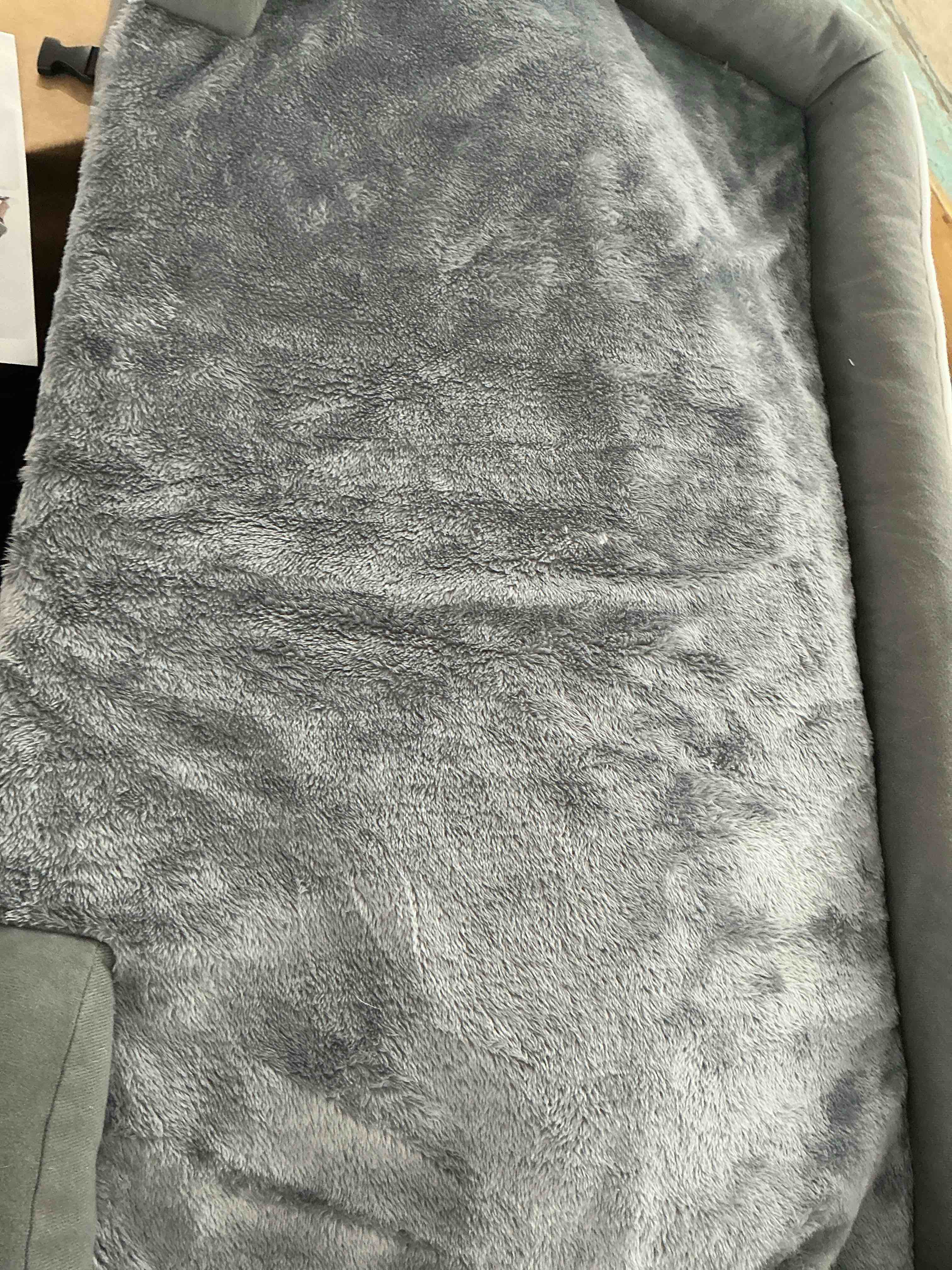 Condition photo showing New/Like New for lekereise raised dog bed for small dog 32x25 inch, orthopedic pet beds with waterproof egg crate foam, removable dogs couch bed for indoor outdoor, 2-in-1 design, load 40lb, grey