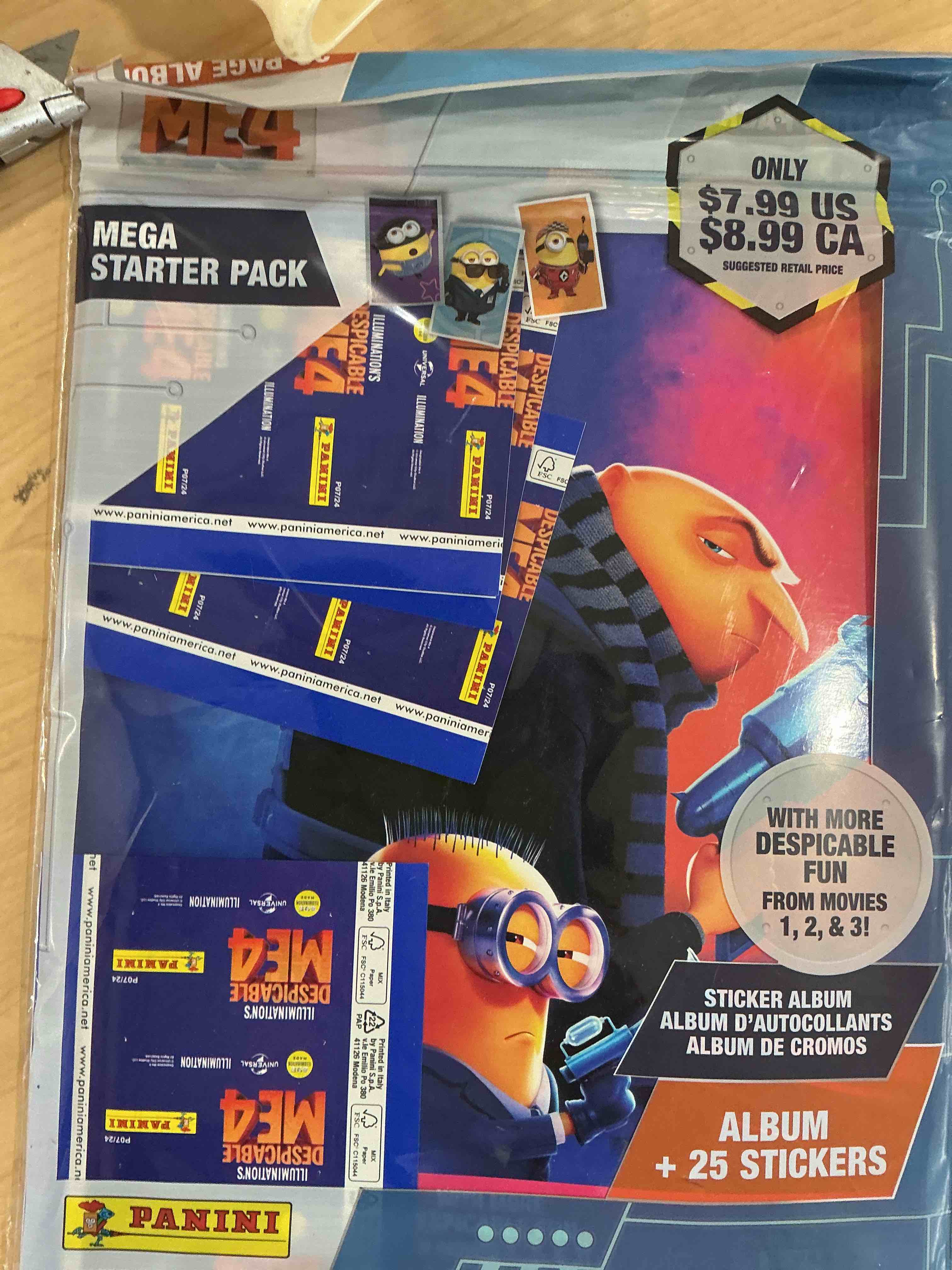 Panini Despicable Me 4 Sticker Collection Album
