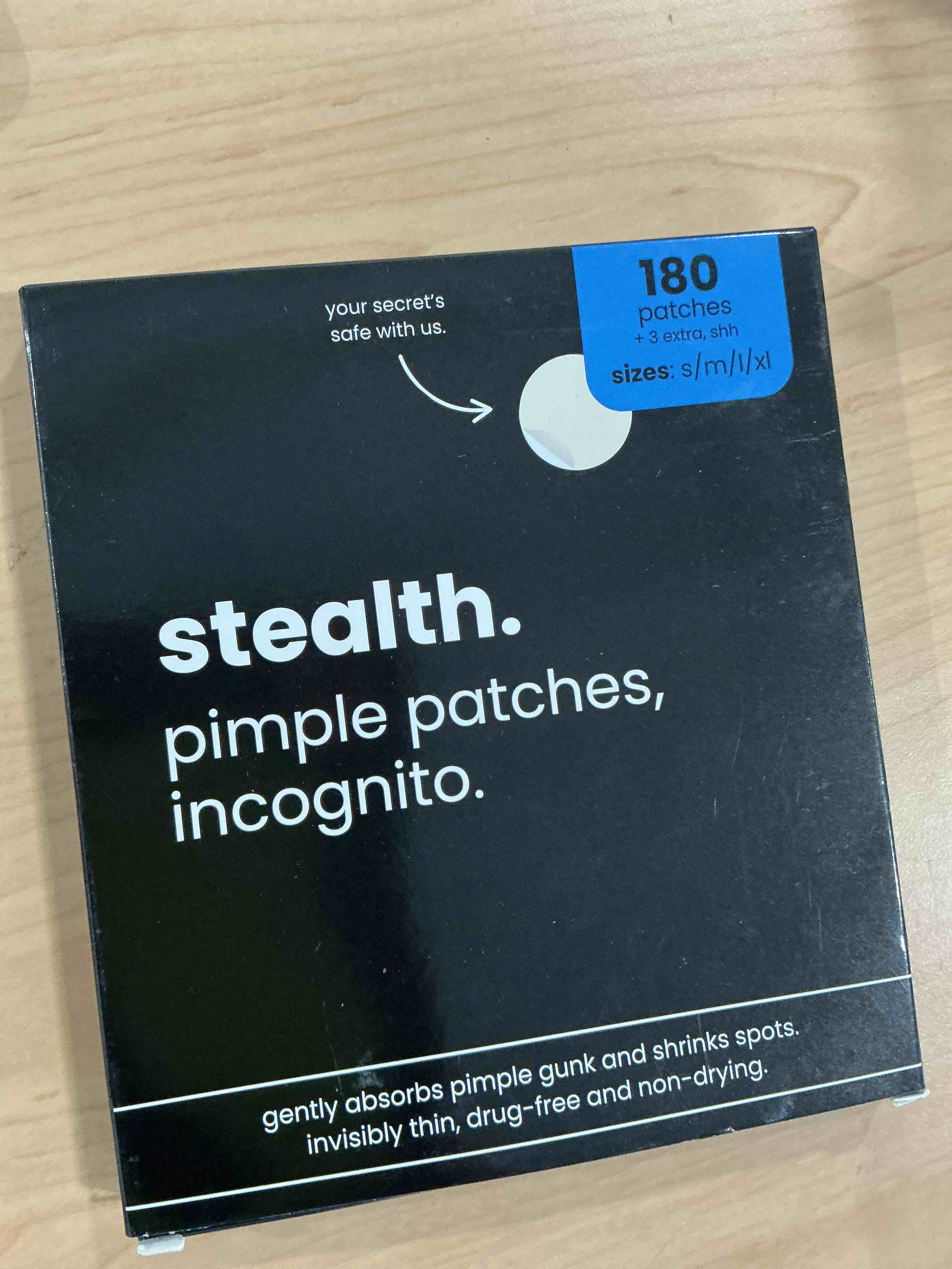 Condition photo showing New/Like New for stealth pimple patches – acne patches | hydrocolloid patches | invisible spot stickers | salicylic acid, tea tree oil & centella | cover zits & blemishes (180 count (pack of 1))