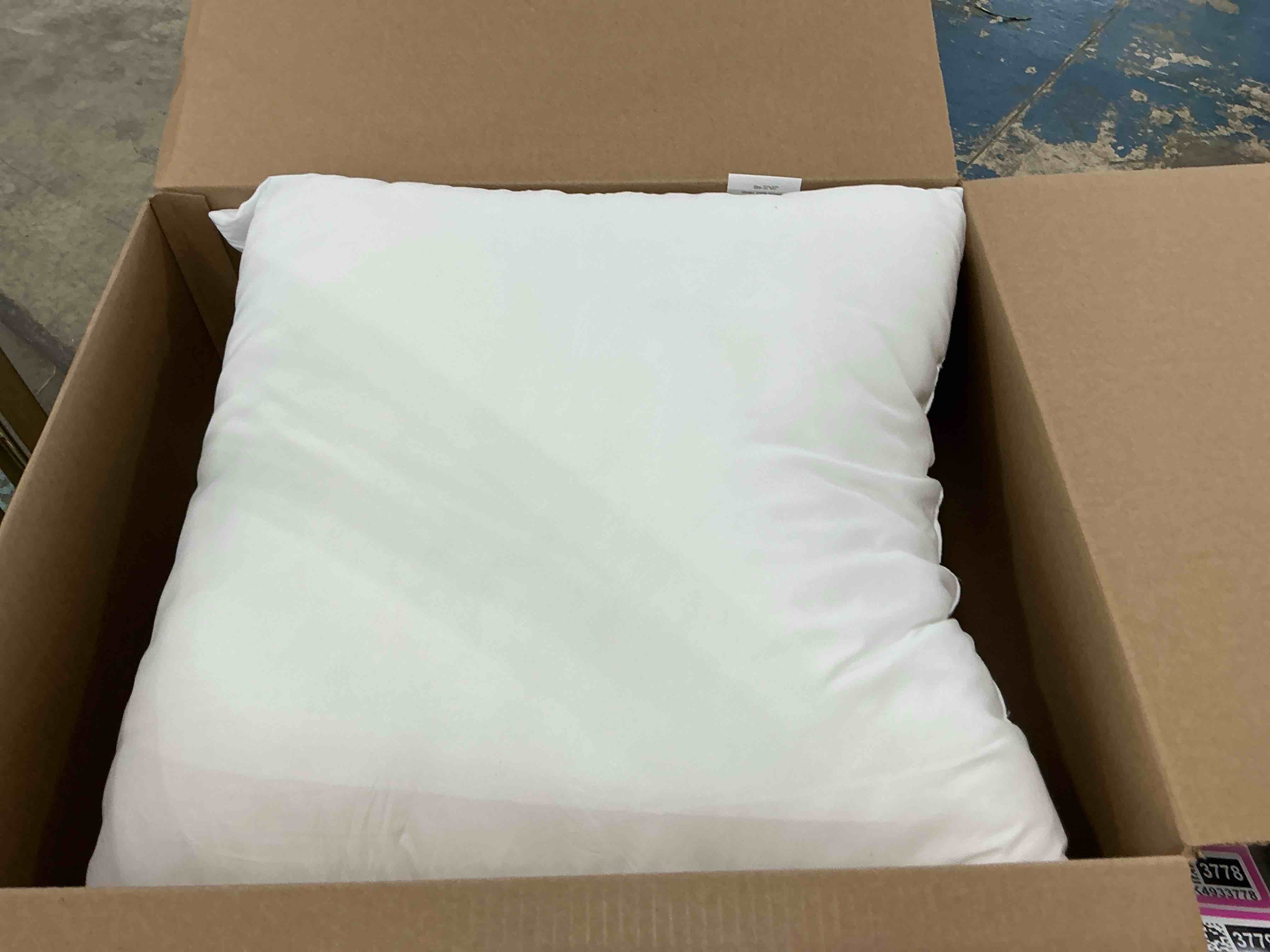 Oubonun 22x22 Outdoor Pillow Inserts (Pack of 2) - Square Waterproof Throw Pillow - Decorative Throw Pillows Insert for Couch Sofa Bed Patio Furniture - White Pillows