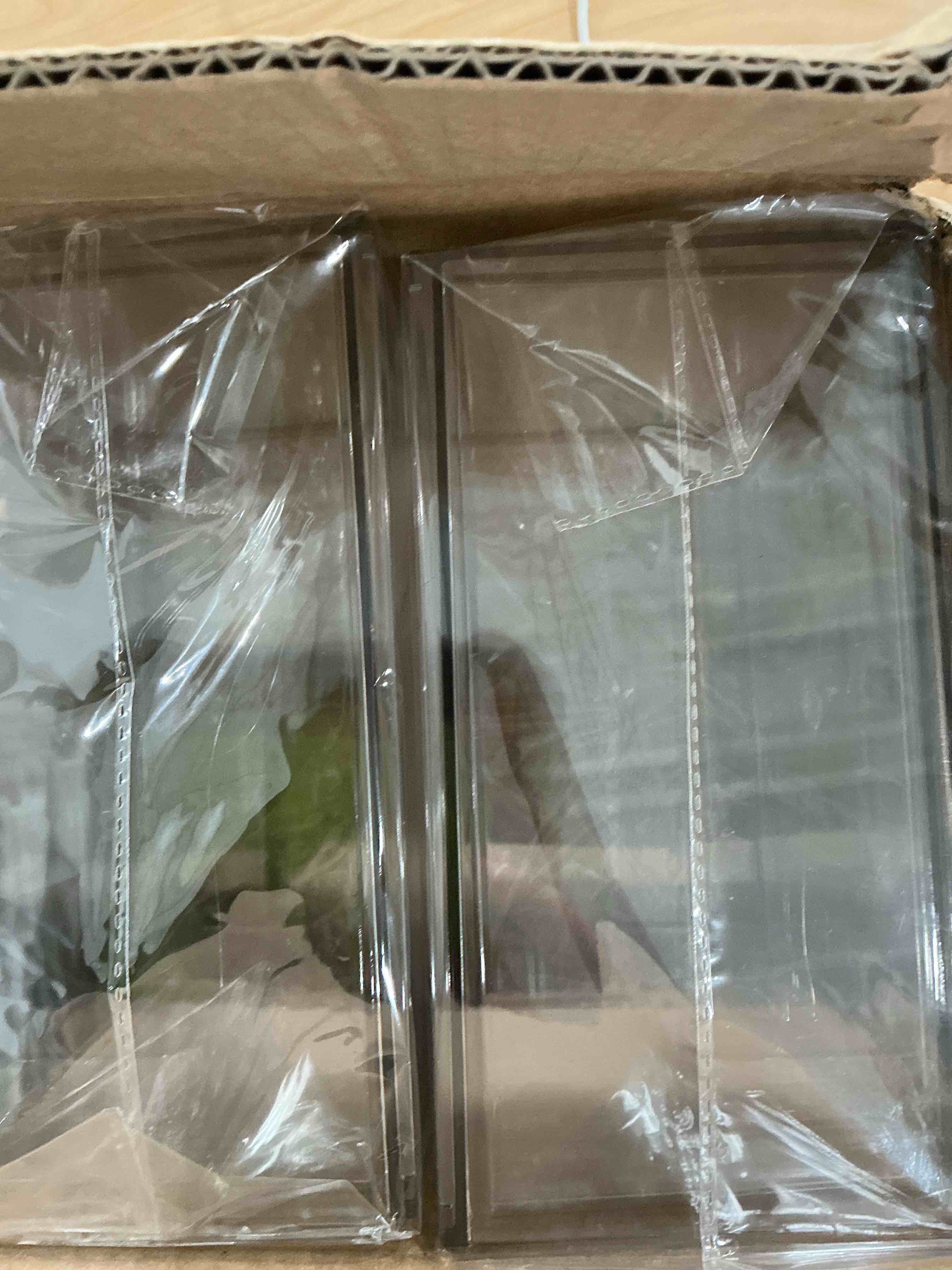 Condition photo showing New/Like New for zhiai 2 pack clear stackable cosmetic organizer, acrylic drawer, plastic organizer for dresser, vanity, kitchen cabinet, pantry, home organization and storage 2 short