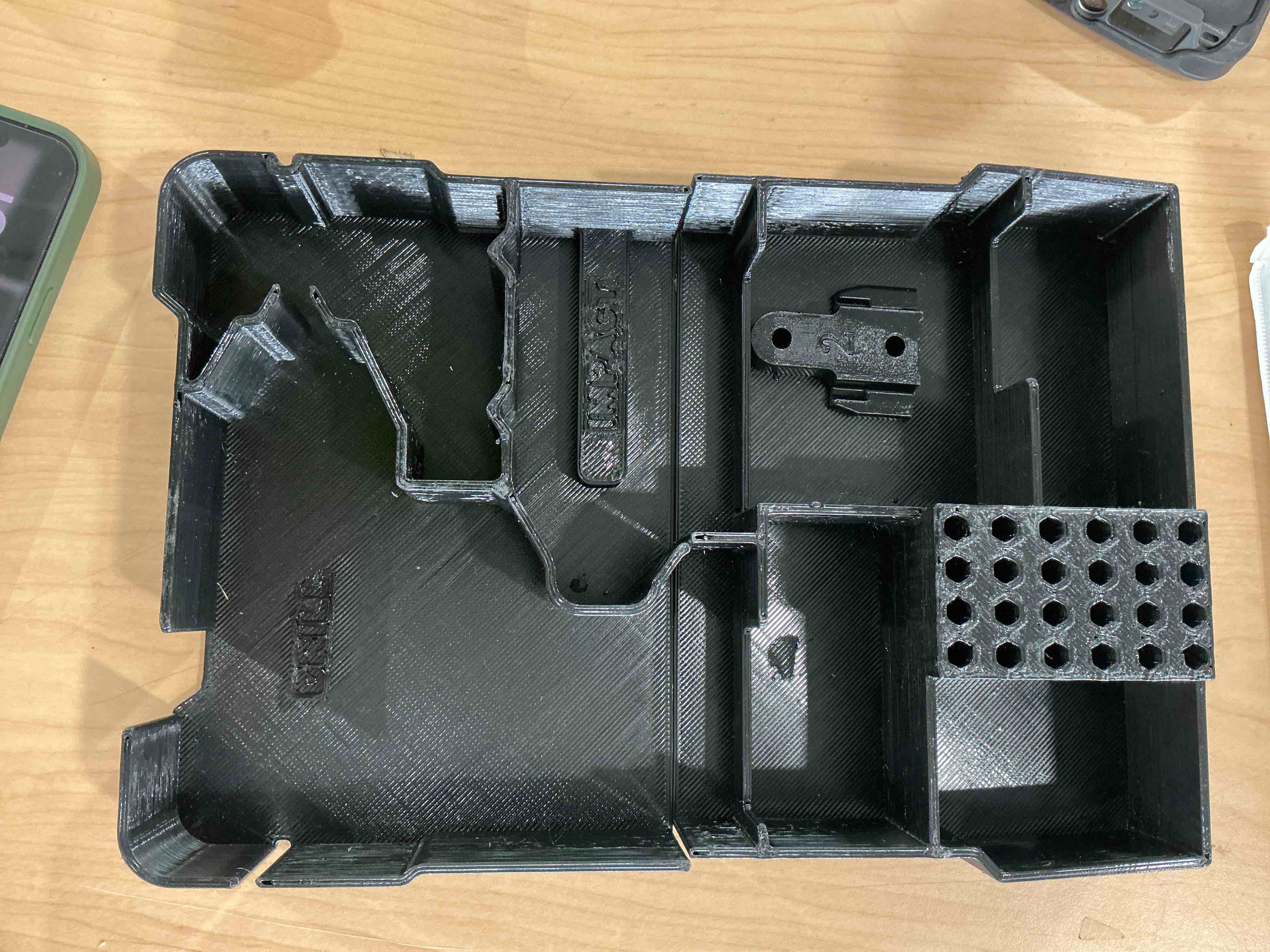 Condition photo showing New/Like New for jonah pope design 3d printed insert designed for milwaukee m12 bandfile and milwaukee packout organizer (insert only) (black)