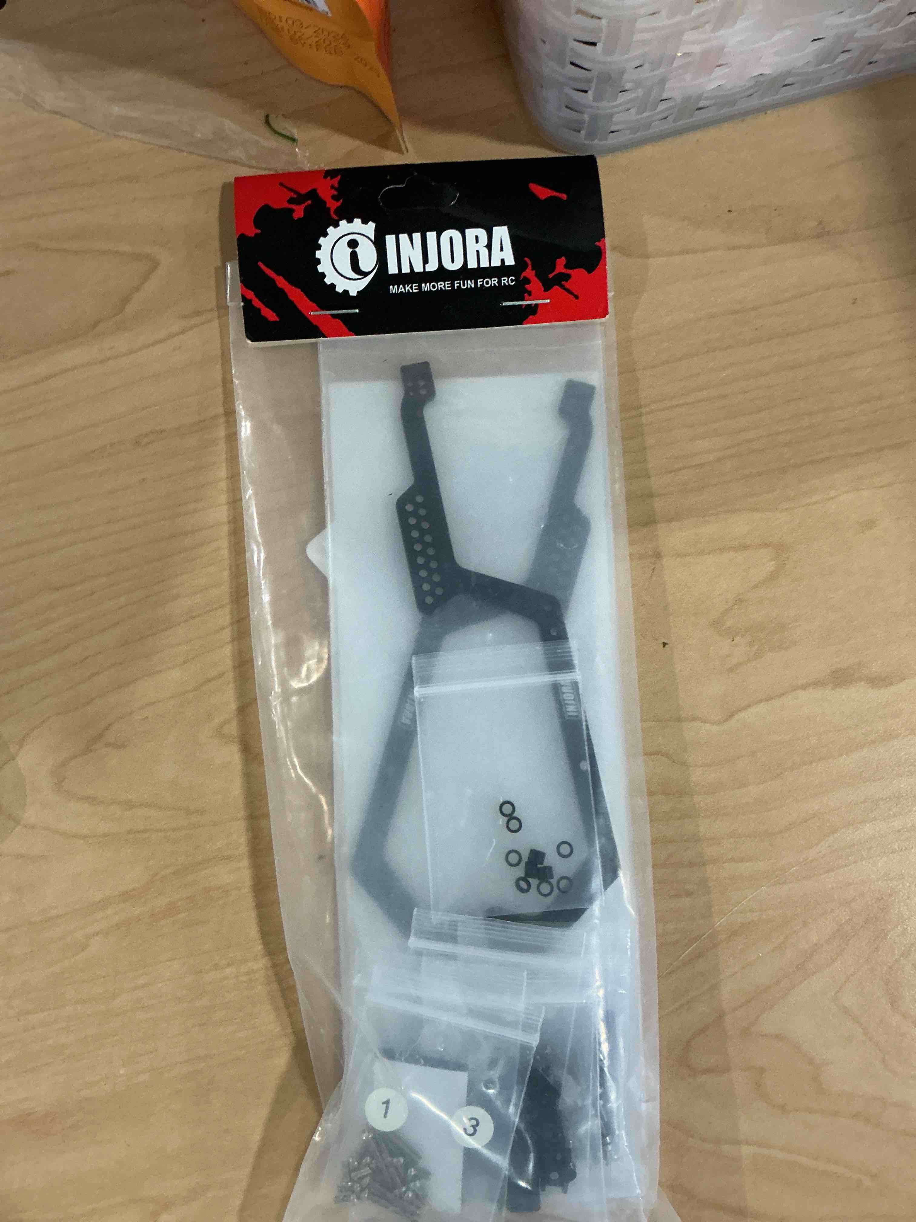 Condition photo showing New/Like New for injora 39g lcg carbon fiber chassis frame kit with 6g battery tray for 1/18 trx4m defender bronco k10 f150 rc crawler upgrade