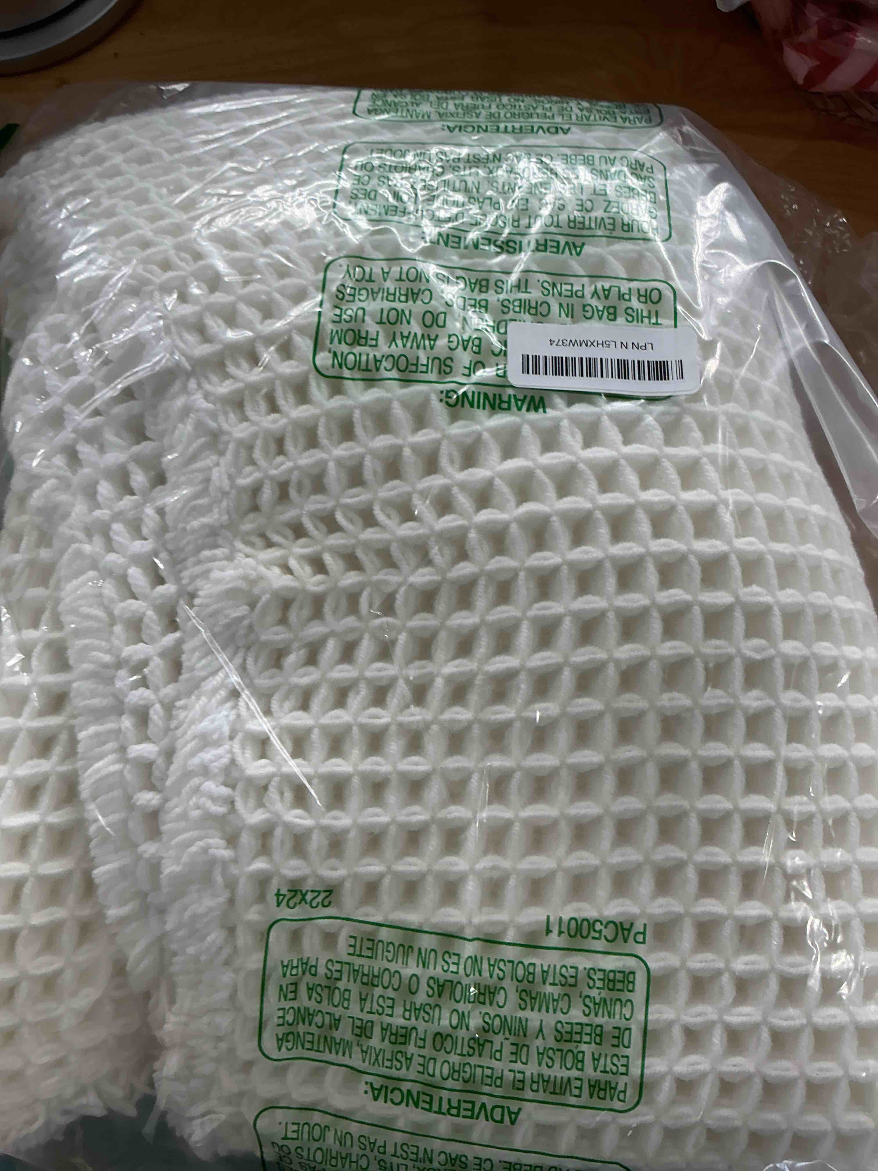 Condition photo showing Good Condition for Cream White Long Bathroom Rugs, Waffle Runner Rug Bathroom Non Slip Washable Super Absorbent Quick Dry Boho Farmhouse Bath Mat, 72"x24" Cream White Cream White 2' x 6' (Runner)