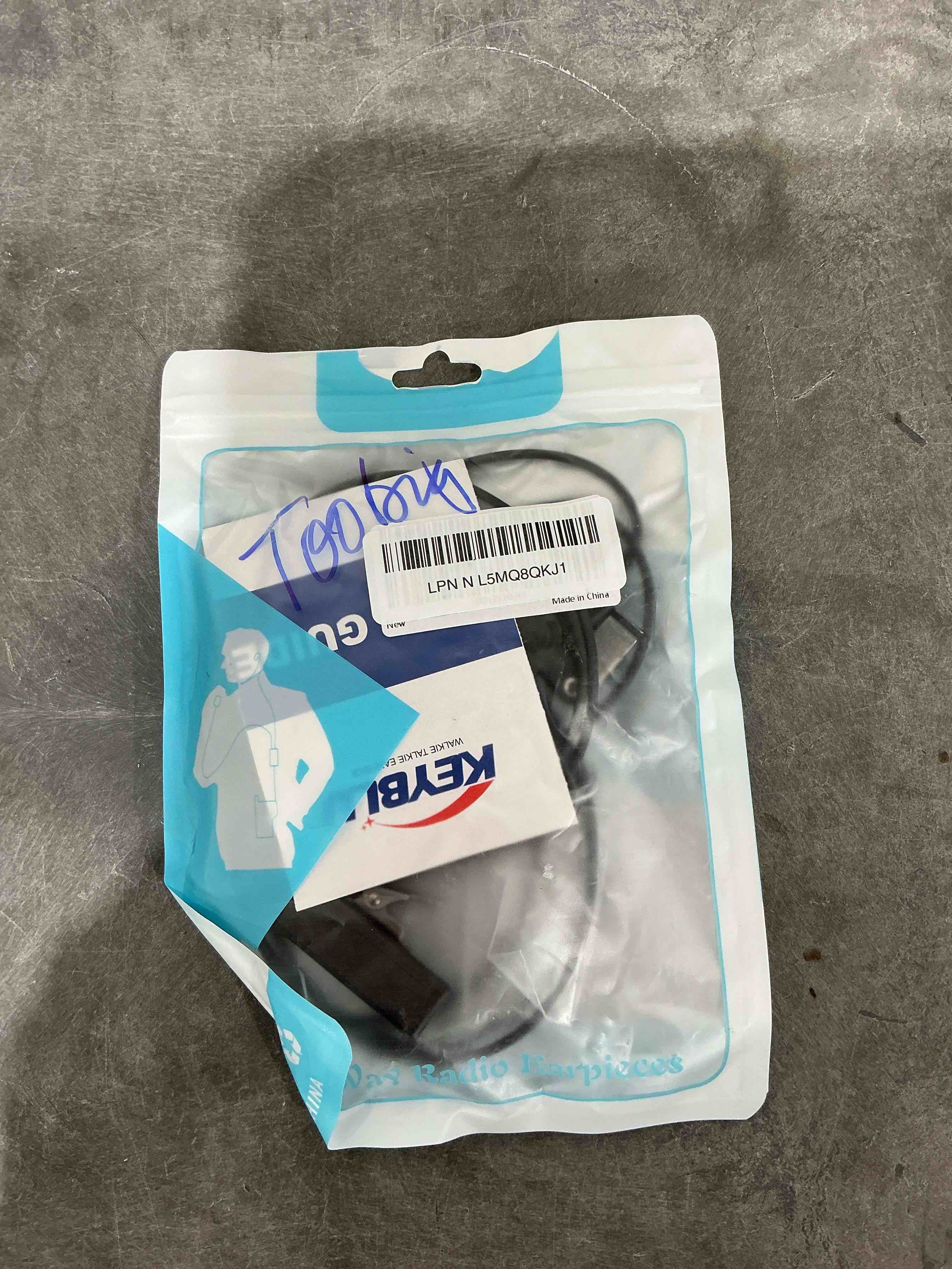 Condition photo showing Good Condition for KEYBLU D Shape Earpiece CP200d, CLS1410, CLS1110, CP185, CP200, RDM2070d Headset with Big PTT for 2 Pin Walkie Talkie Radio (Motorola)