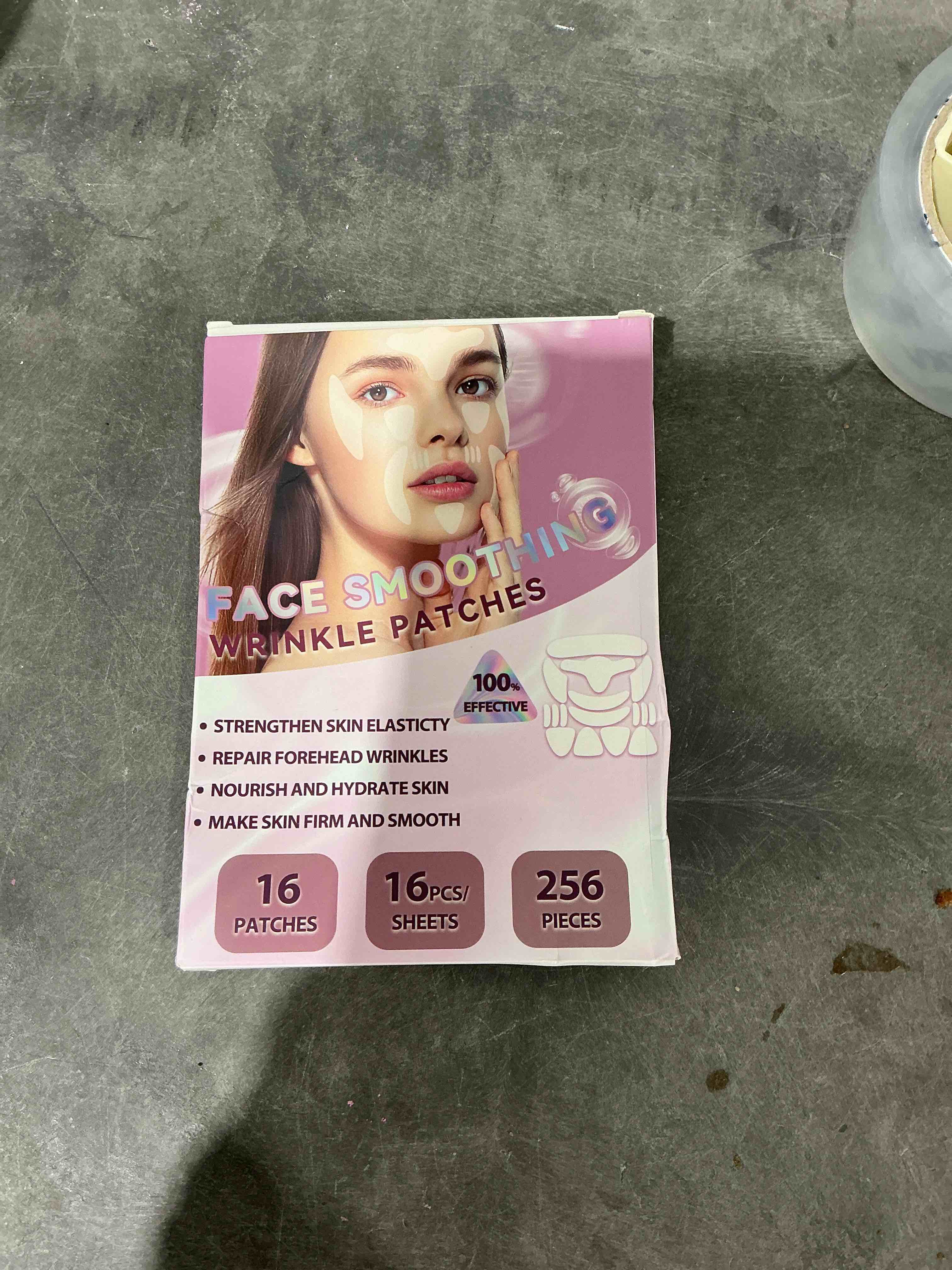 Condition photo showing New/Like New for Facial Wrinkle Patches, 256 Pcs Overnight Silicone Forehead Wrinkle Patches, Anti-Aging Face Patches Remover to Fine Lines, Mouth, Frown Lines, Eyes, Smile Lines, Simple to Use And Highly Adhesive 16PCS (Pack of 1)