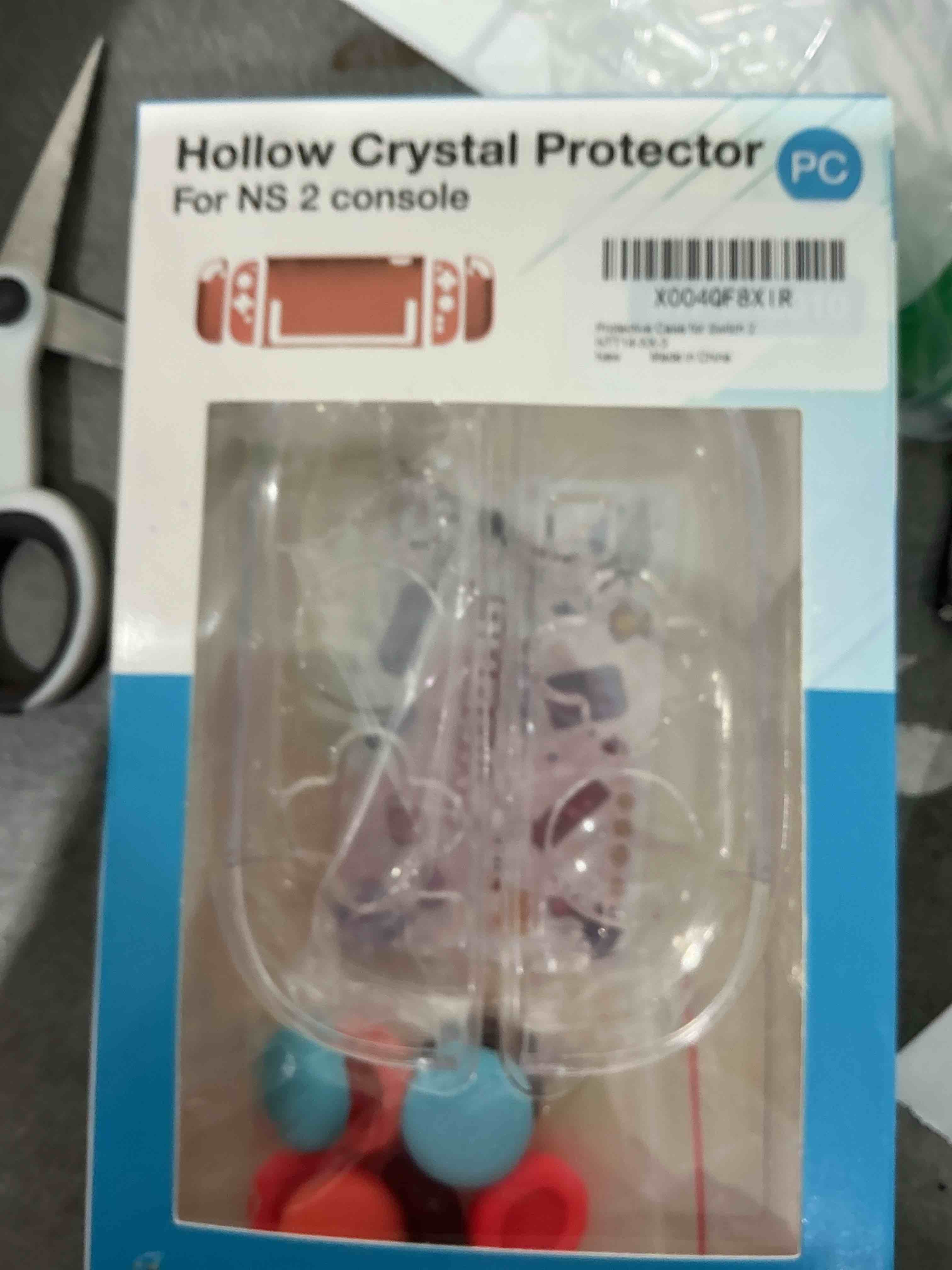 Condition photo showing Good Condition for FYOUNG Protective Case for Nintendo Switch 2 2025, Slim Hard Shell for Switch 2 Accessories, Scratch&Shock Protection Cover with Screen Protector, 8 Thumb Grip(Clear, Switch 2 7.9inch) Switch 2 7.9inch Clear