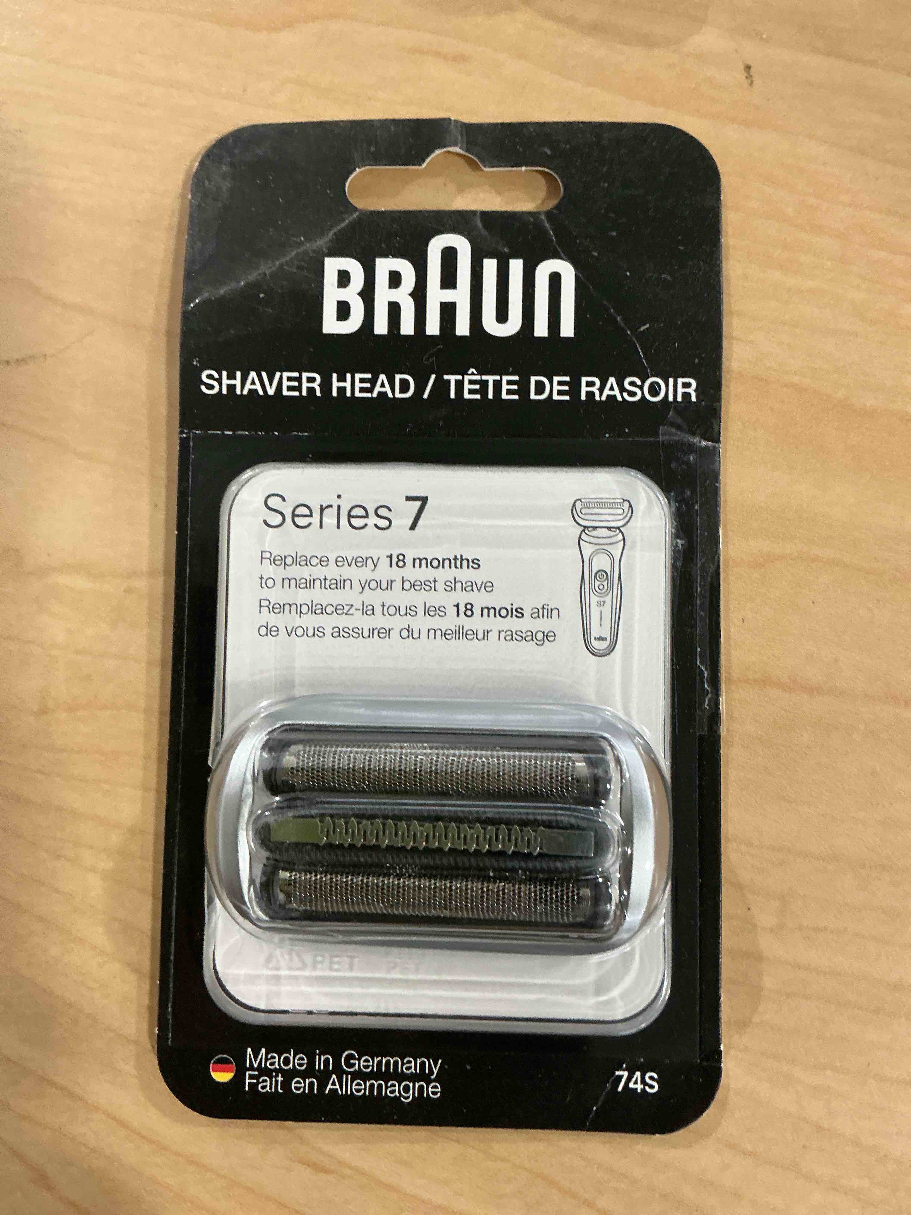 Condition photo showing Good Condition for Braun Series 7 Electric Shaver Replacement Head, Easily Attach Your Shaver Head for a Shave as efficient as Day one, Compatible with New Generation Series 7 Shavers, 74S, Silver
