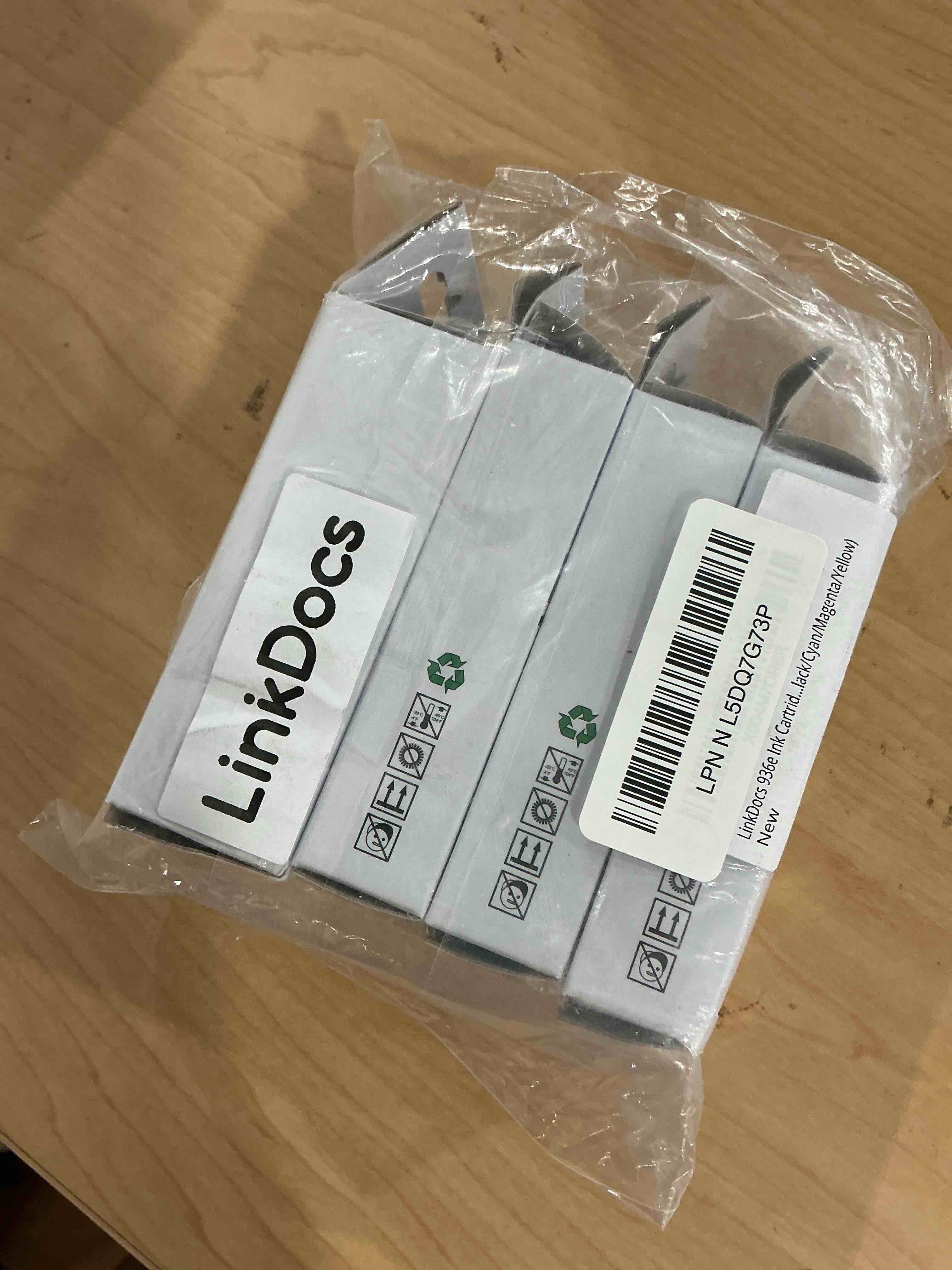 Condition photo showing Good Condition for LinkDocs 936e Ink Cartridge Combo Pack (with Chip) Replacement for HP 936e 936 Compatible with HP OfficeJet Pro 9110 9120 9122 9125 9130 Wide Format 9730 9720 (Black/Cyan/Magenta/Yellow)