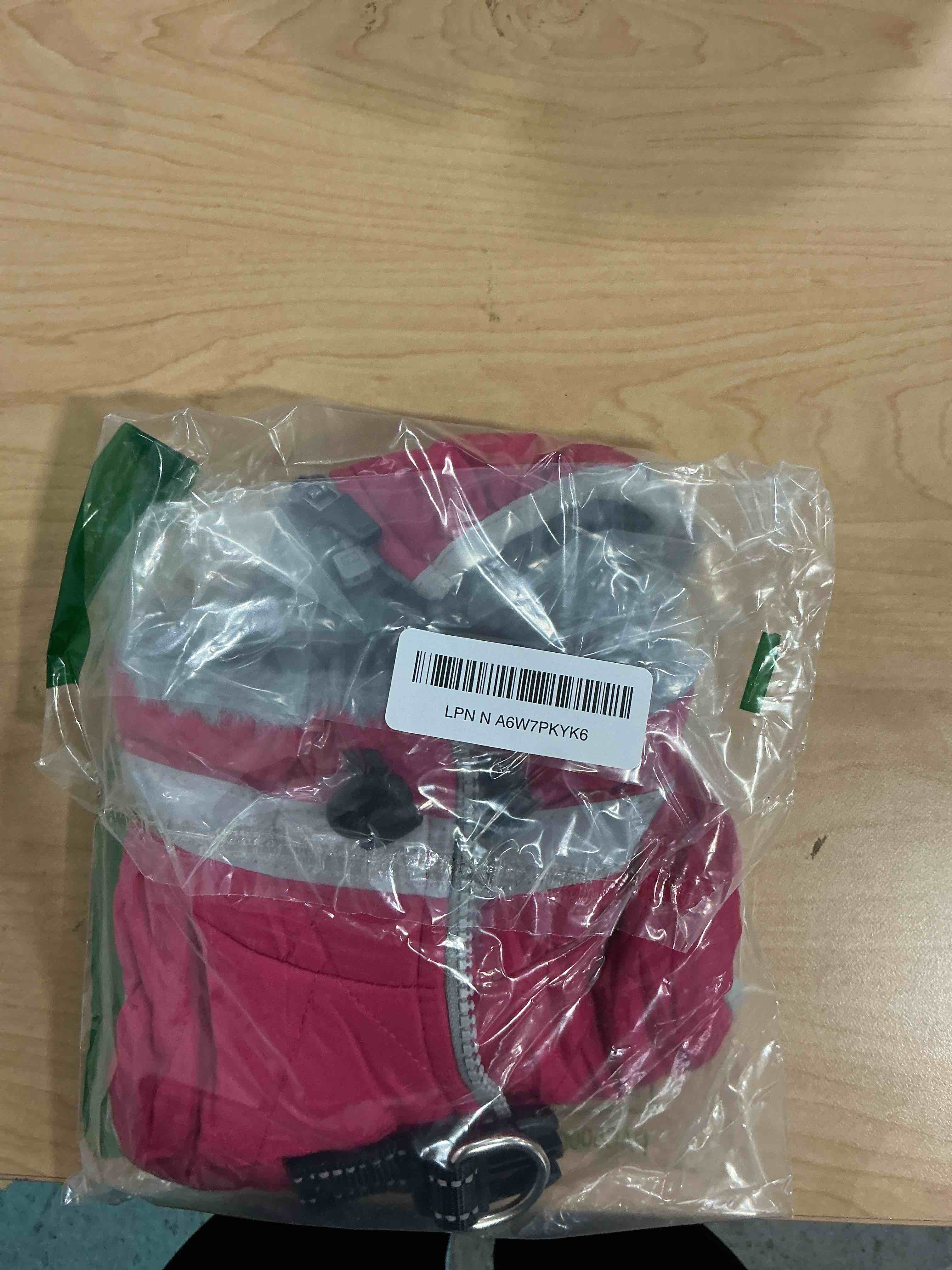 Condition photo showing Good Condition for FUAMEY Dog Coat for Small Dogs,Waterproof Dog Winter Jacket with Harness Built in Puppy Cold Weather Coats Reflective Pet Vest with Zipper Warm Fleece Dogs Snowsuit Windproof Pink S Small(chest:17in) Rose Red