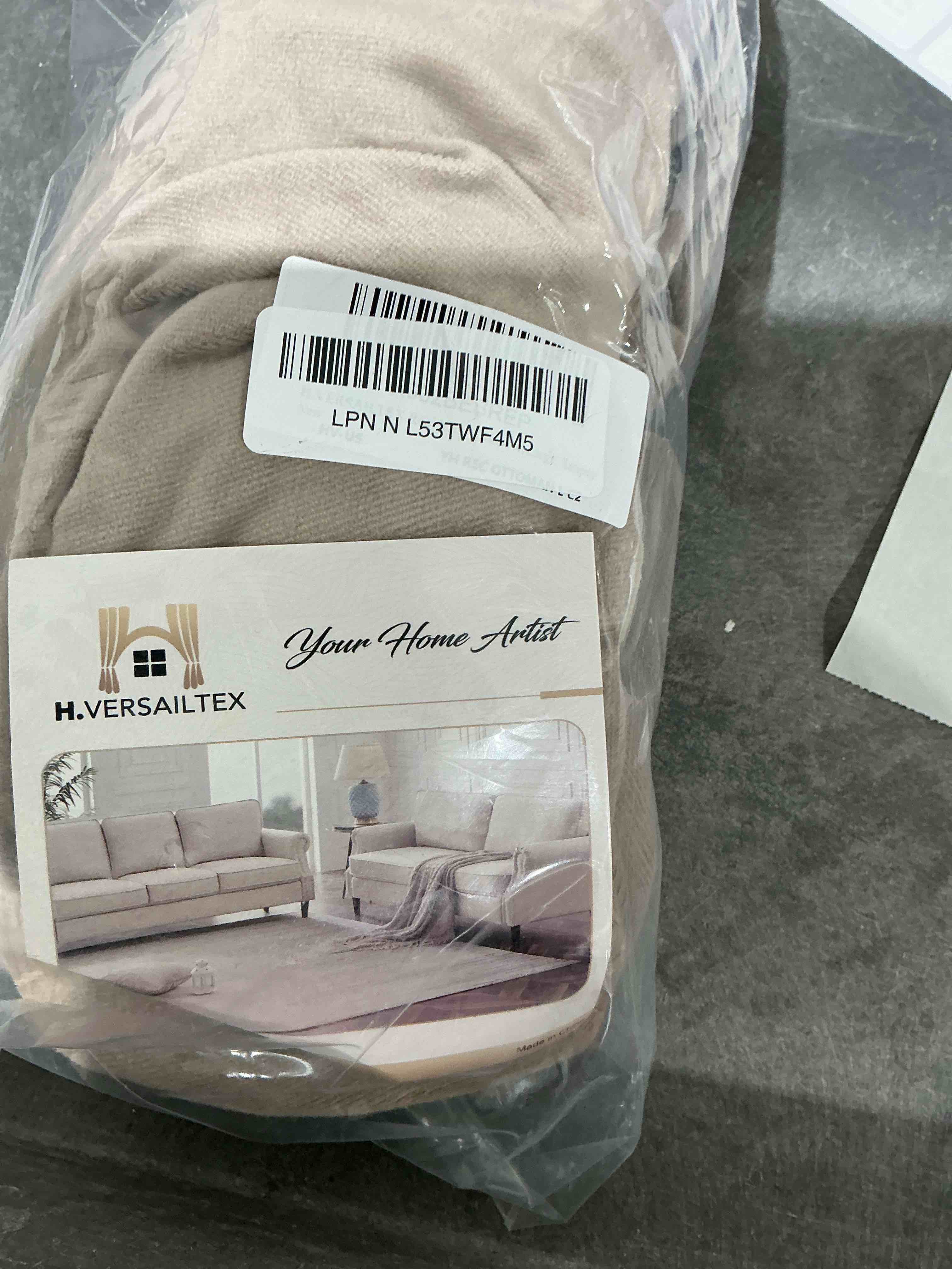 Condition photo showing New/Like New for H.VERSAILTEX Real Velvet Plush 1 Piece Form Fit Stretch Rectangle Folding Storage Covers Ottoman Slipcovers Removable Footstool Protect Footrest Covers Elastic Bottom, Machine Washable(Large, Taupe) Large Taupe