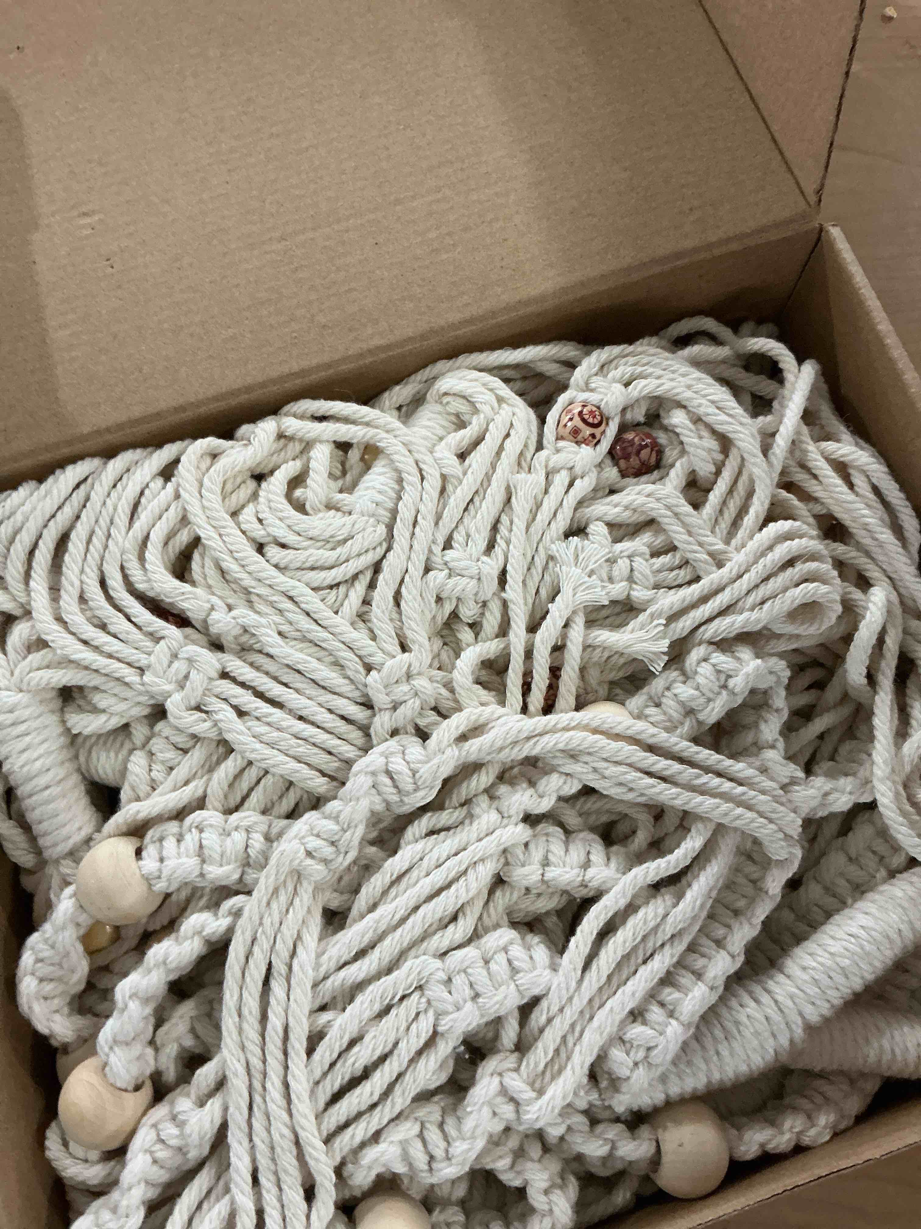 Condition photo showing Good Condition for IGaiety Macrame Plant Hanger 5 Pcs Indoor Outdoor Hanging Plant Holders Handmade Plant Hangers Cotton Rope Planters with 5 Pcs Ceiling and S Hooks for Small Plants Pots Boho Home Decor 5 Pack