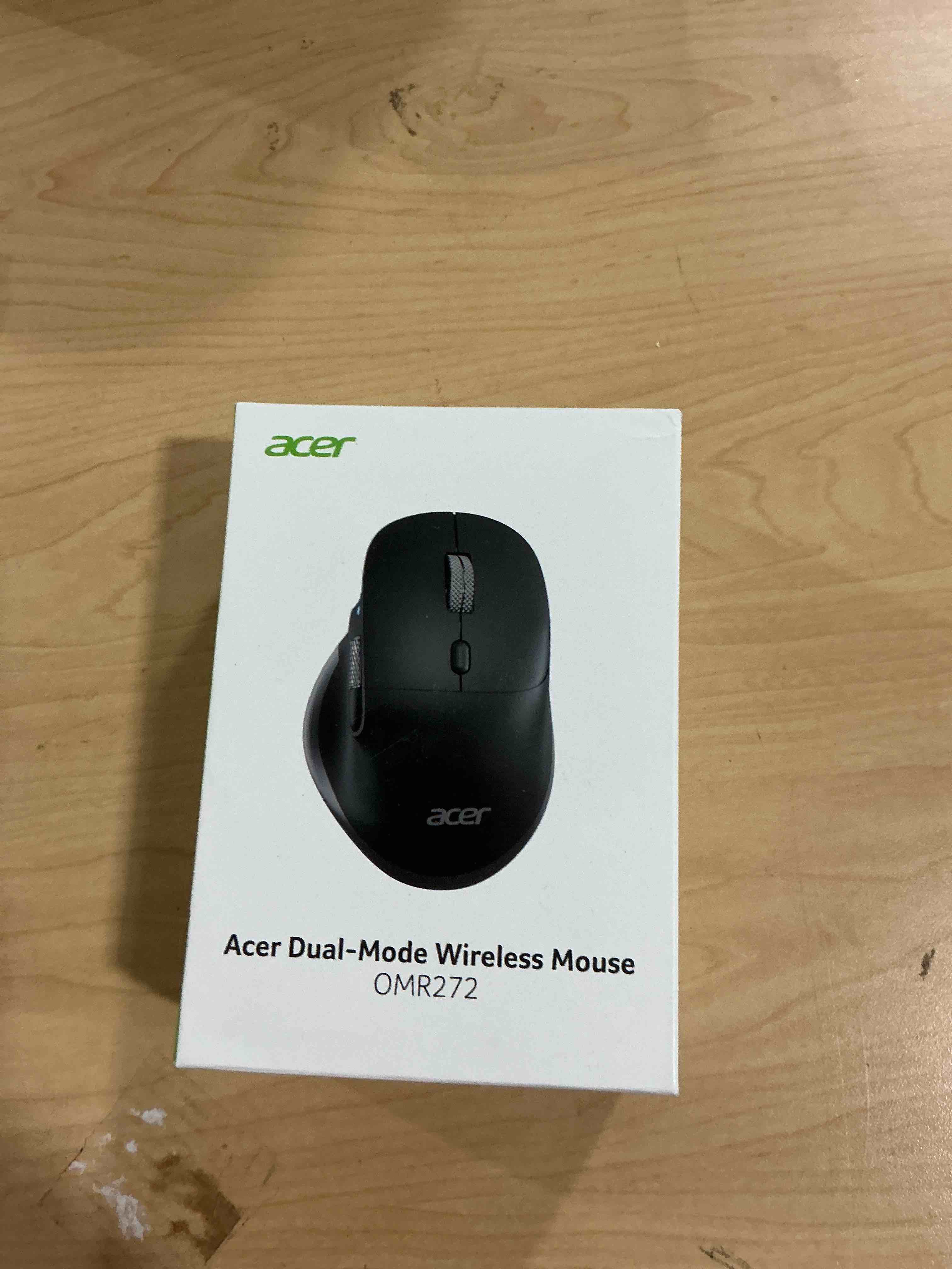 Condition photo showing Good Condition for acer Ergonomic Mouse Wireless Rechargeable with Side Scroll (BT5.2+2.4GHz), Bluetooth Computer Mouse for Laptop, 6 Adjustable DPI, Office Cordless USB Mice, 8 Buttons, 4800 DPI for PC, Desktop