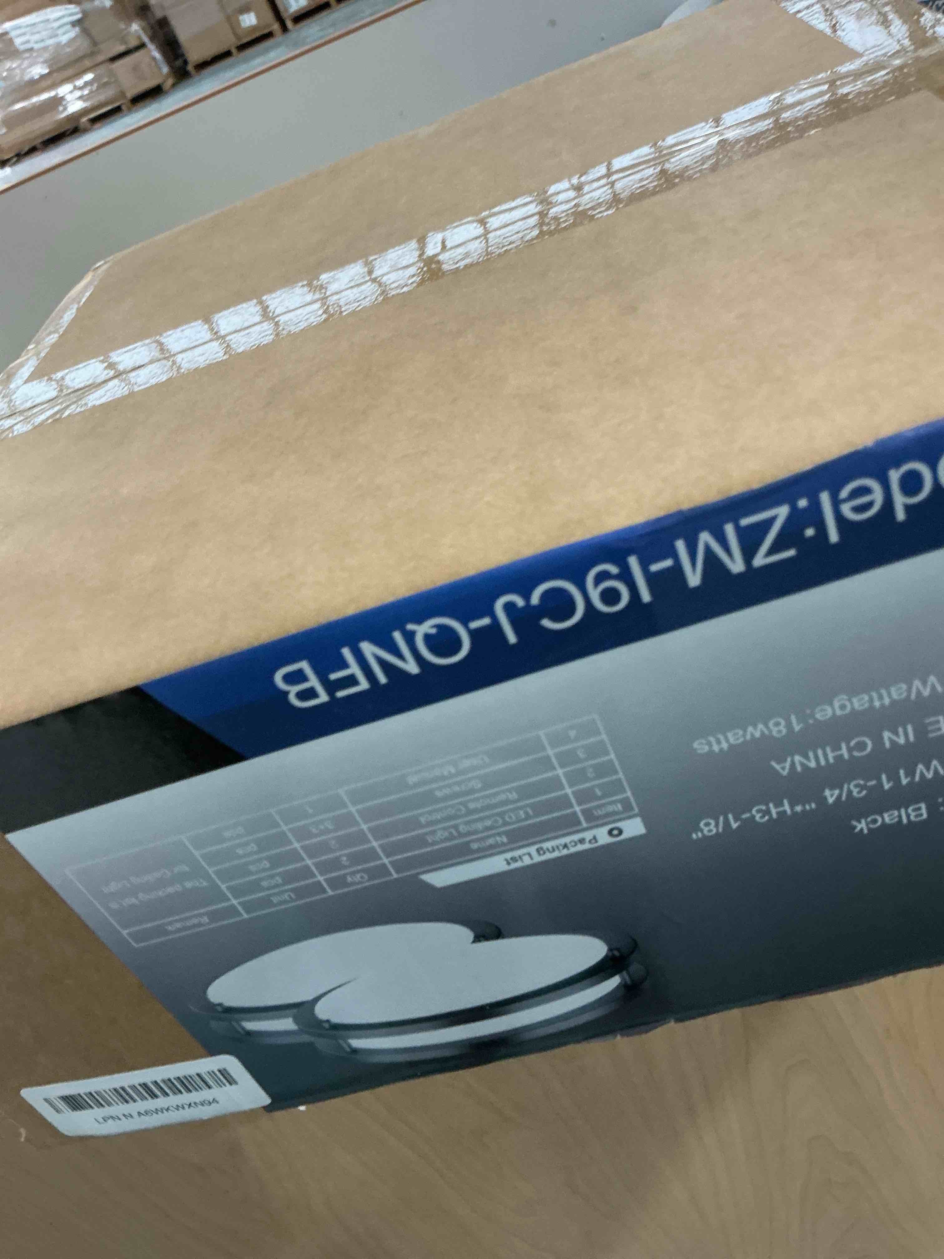 Condition photo showing New/Like New for Kalium LED Ceiling Light with Remote 2Pack 12 Inch Flush Mount Ceiling Light Fixture, 18W 3000K-6000K Adjustable Color Temperature, Dimmable Lighting Fixtures for Kitchen Bedroom. Hardwired. 2Pack Matte Black 12inch