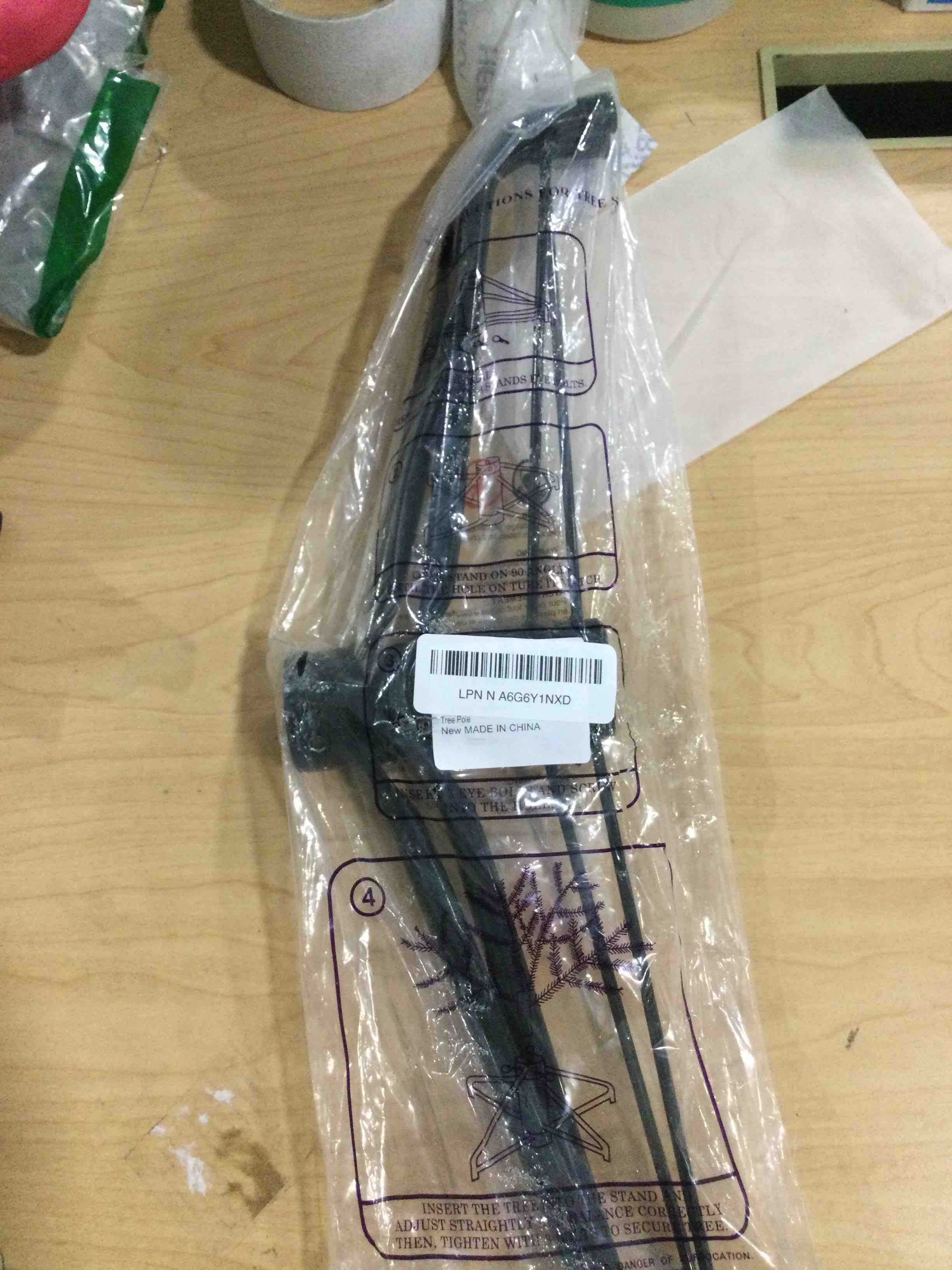 Condition photo showing New/Like New for Christmas Tree Stand for Artificial Tree Folding Stand, Replacement Xmas Tree Stand Base for 4 Ft to 7.5 Ft Artificial Trees,Fits 0.5-1.25 Inch Tree Pole