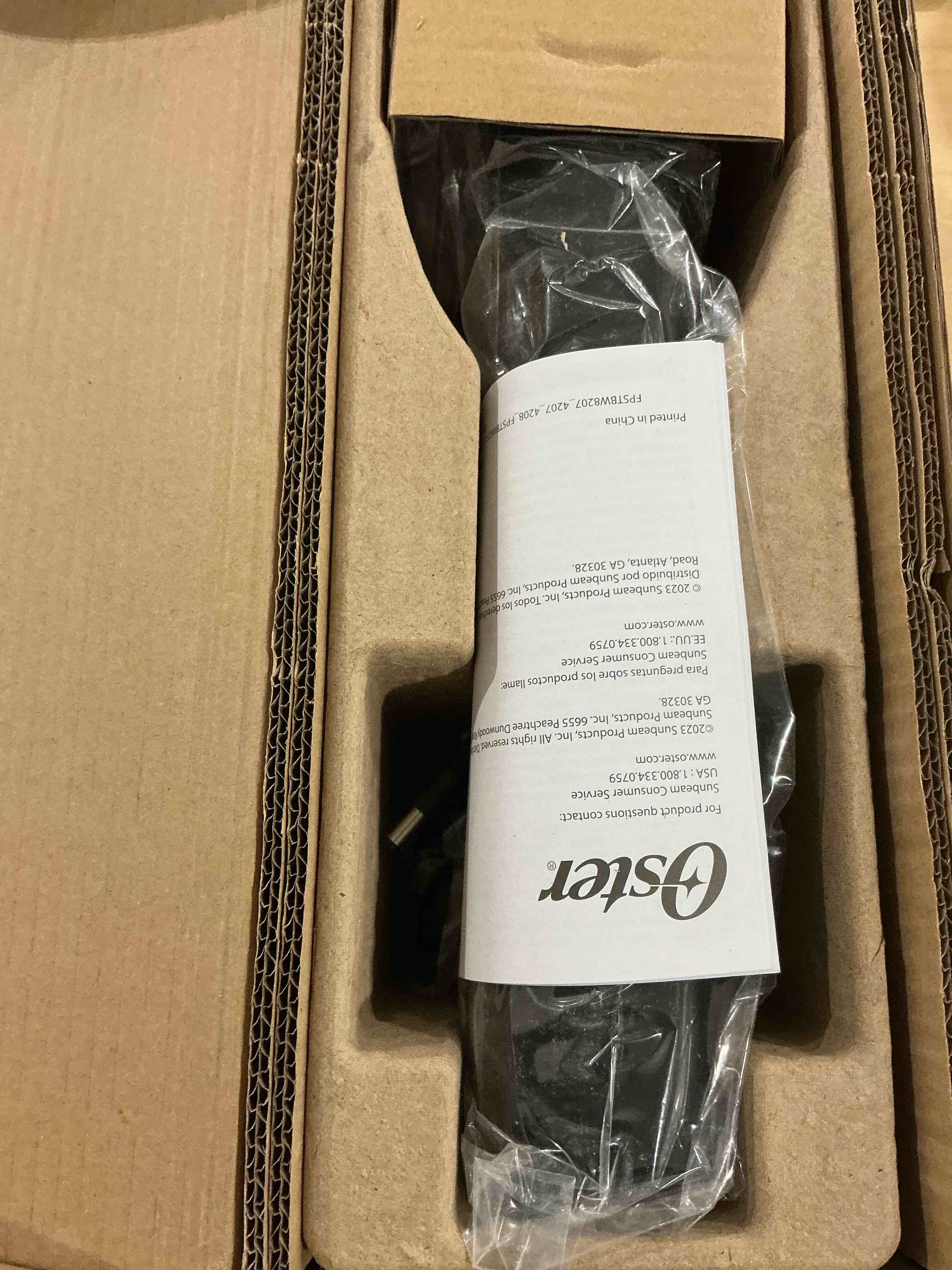 Condition photo showing Good Condition for Oster Cordless Electric Wine Bottle Opener with Foil Cutter, Silver