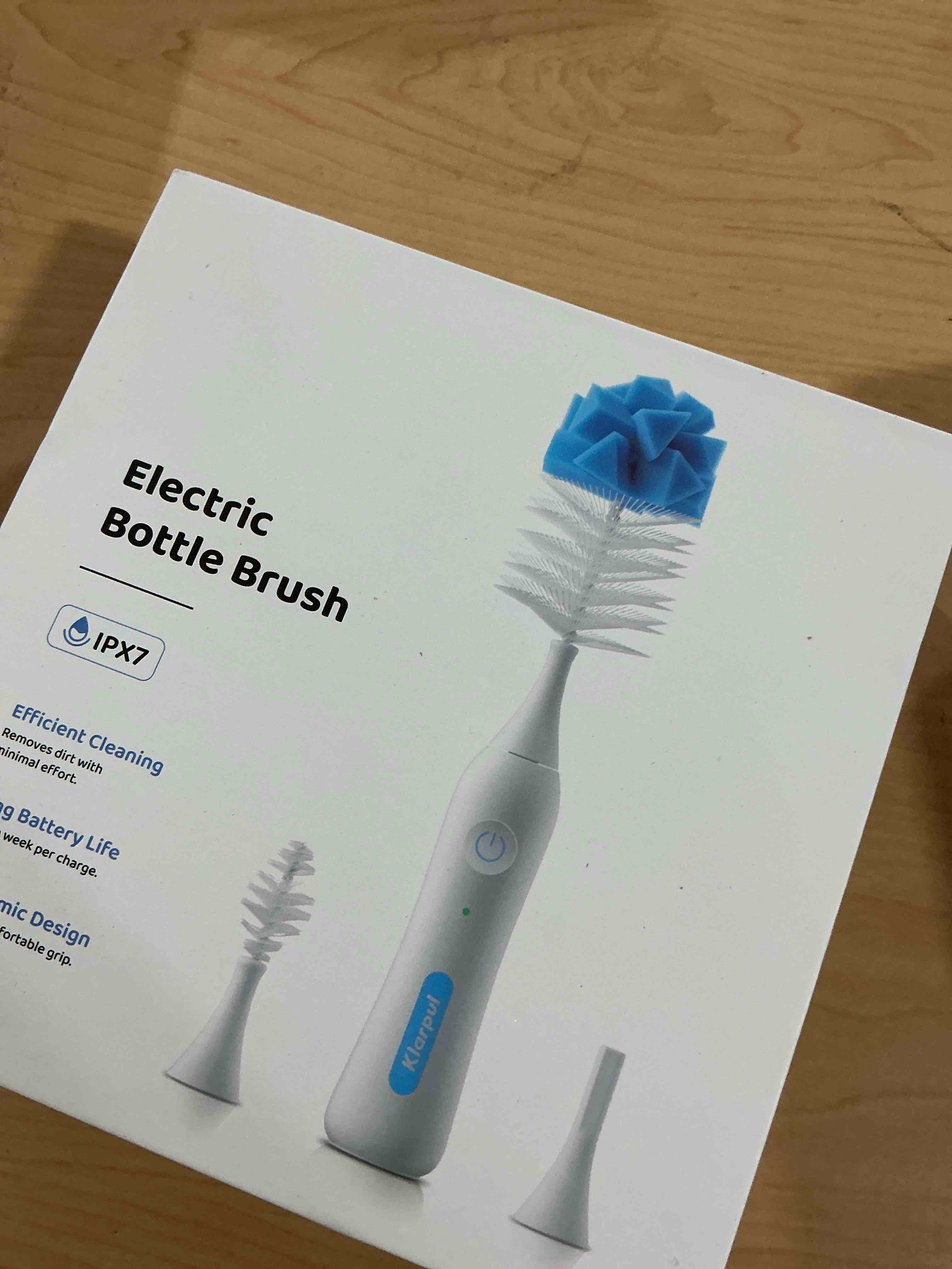 Condition photo showing Good Condition for Electric Bottle Brush Cleaner, IPX7 Waterproof Baby Bottle Brush with Replaceable Nipple Cleaning Kit & Extender Rod, 2 Speed Modes, 360° Auto Cleaning, 2000mAh Battery, Rechargeable, Blue