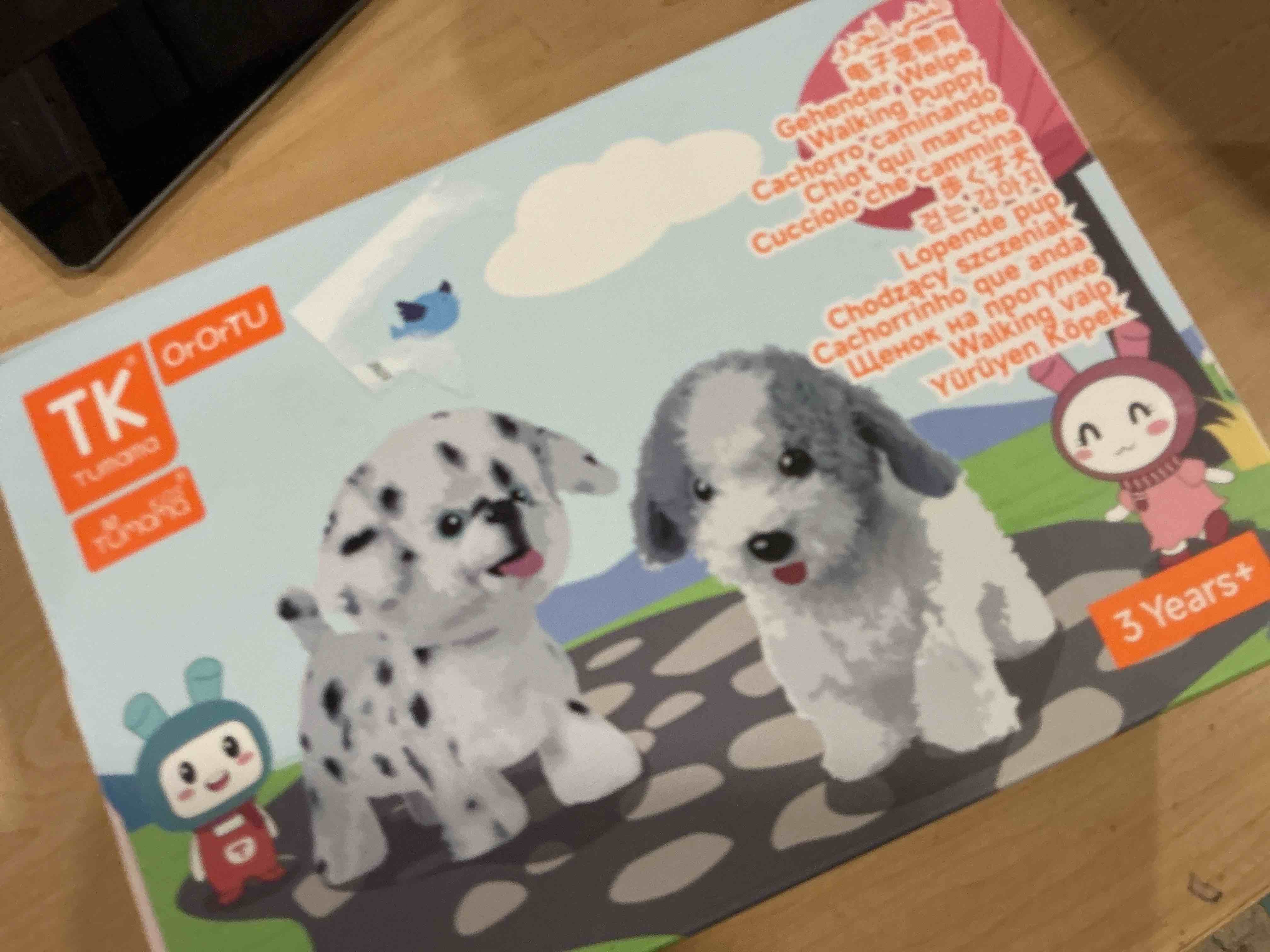 Condition photo showing Good Condition for OR OR TU Walking Barking Toy Dog with Remote Control Leash, Plush Puppy Electronic Interactive Toys for Kids, Shake Tail,Pretend Dress Up Realistic Stuffed Animal Dog Age 3 4 5 6+ Years Old Best Gift Grey+white