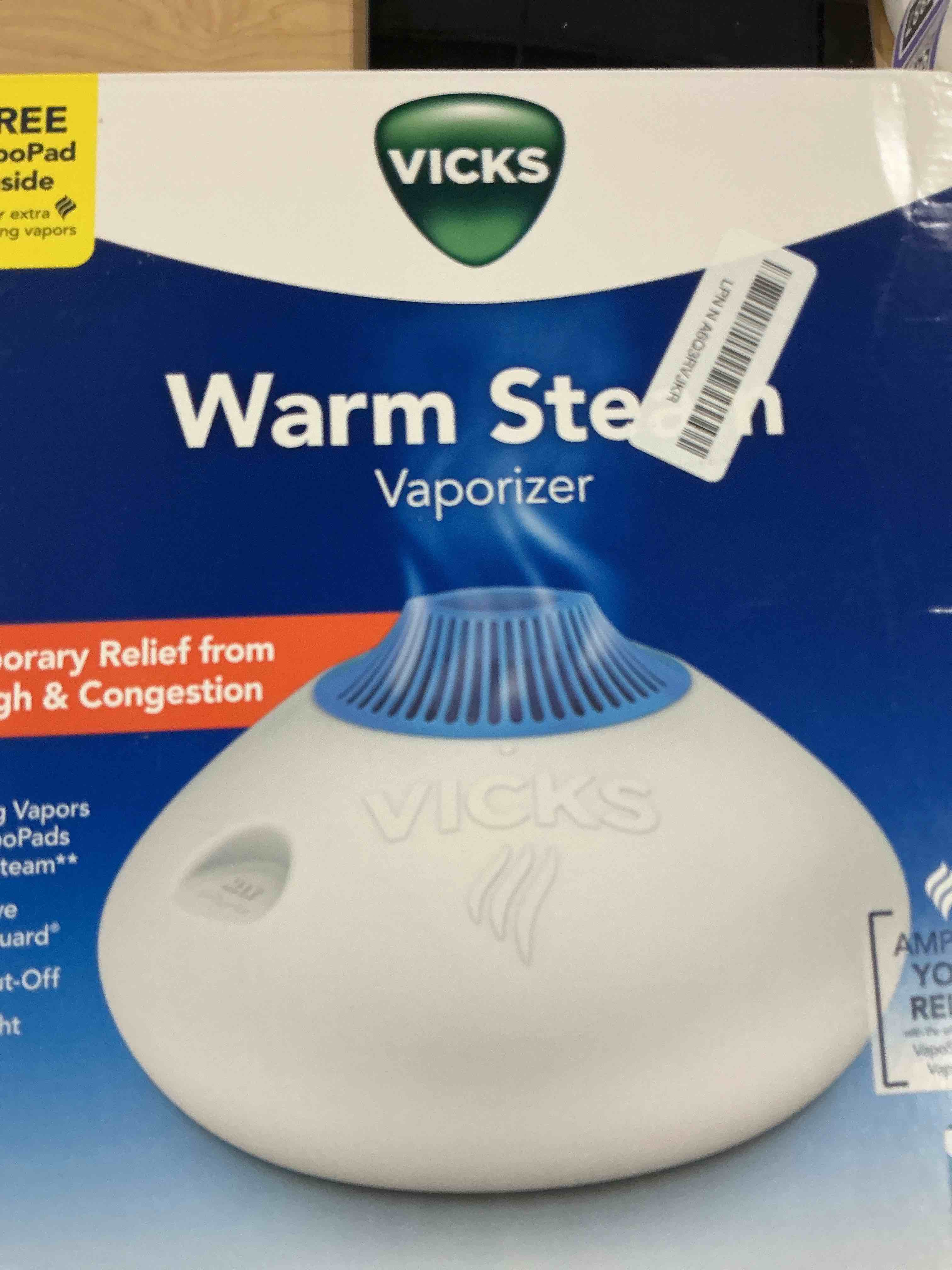 Condition photo showing Good Condition for Vicks Warm Steam Vaporizer & Humidifier 1.5 Gallon Tank for Small and Medium Rooms, Night Light, Works with VapoPads and VapoSteam