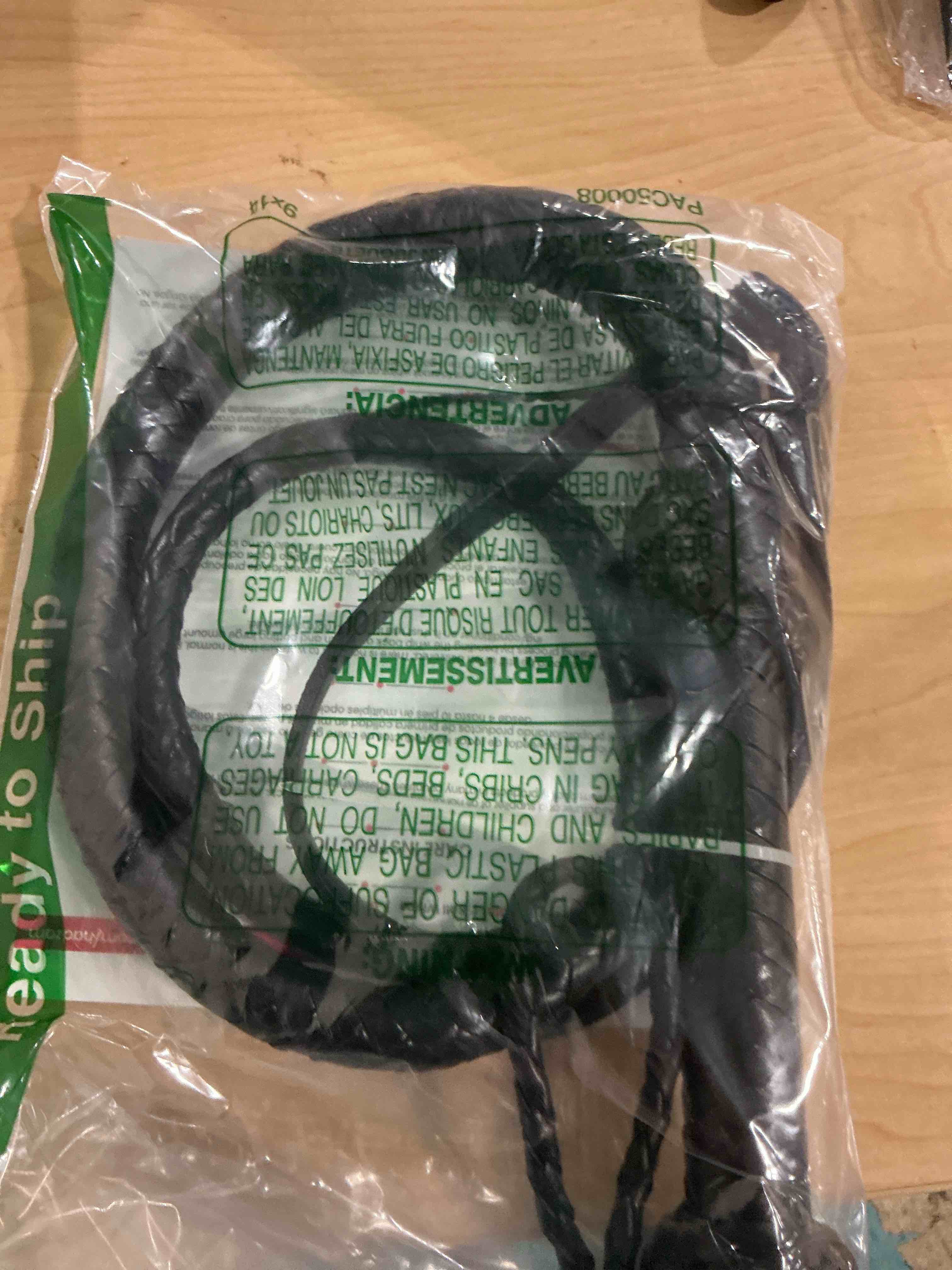 Condition photo showing Good Condition for HADZAM Whip for Creating Sound Effects, Stage Performance, Collecting, Halloween Costume Accessory in Different Sizes & Color Options with 5 Extra Tail Threads. 4 FEET BLACK