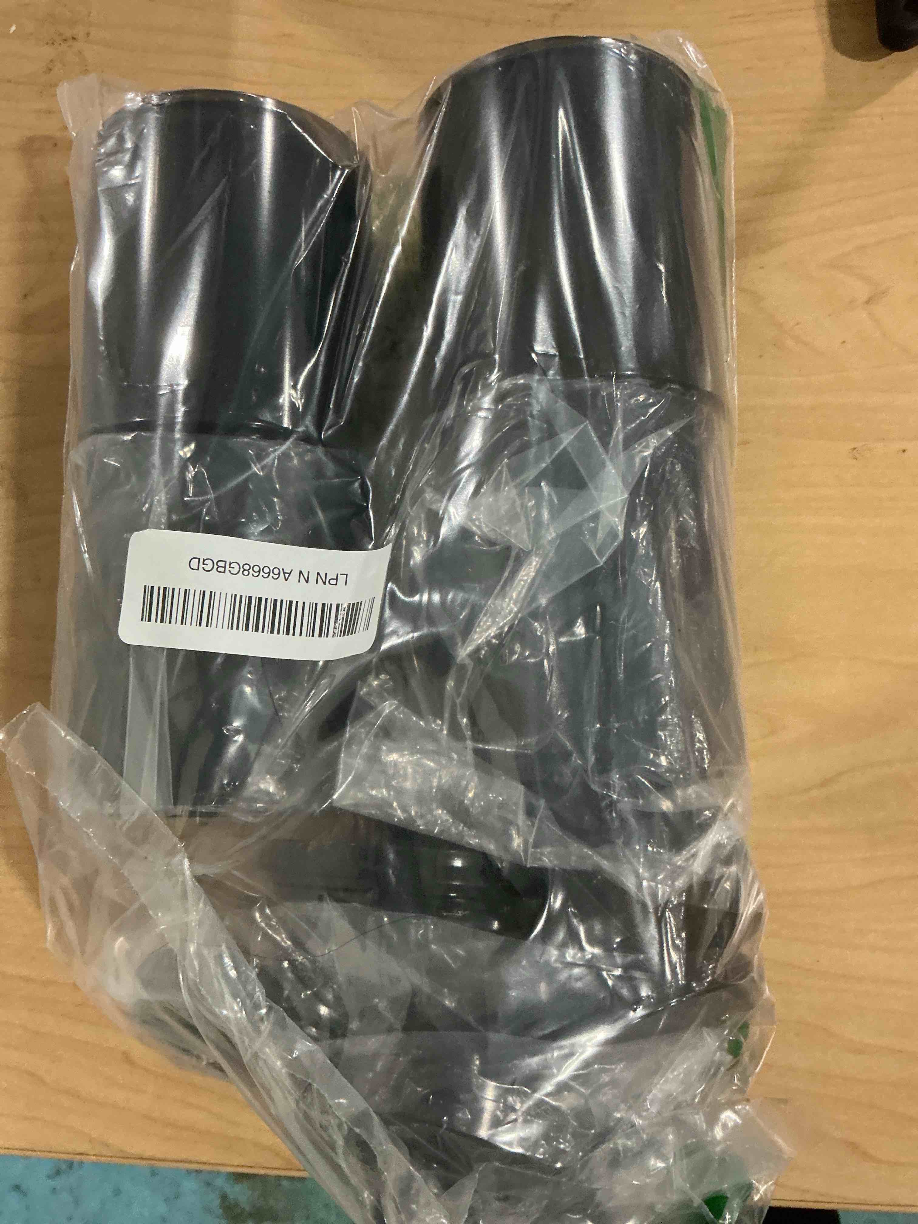 Condition photo showing Good Condition for 8 Pack Acrylic Qtip Holder Dispenser for Cotton Swabs, Balls, Pads, Floss Picks- Clear Plastic Canister Apothecary Jar Set, Bathroom Essentials Accessories Decor Vanity Makeup Storage Organizer -Black Black 8 Pack