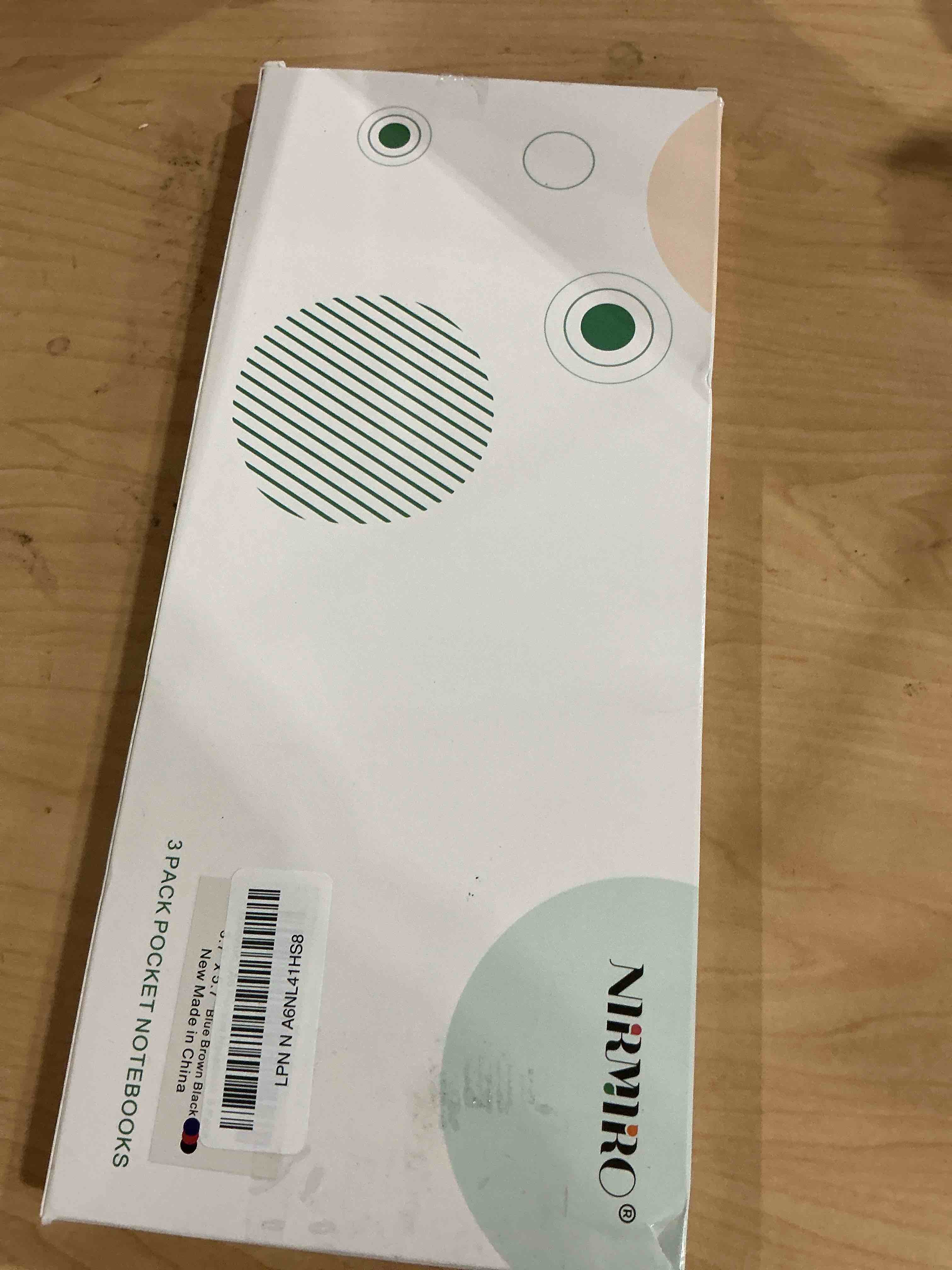 Condition photo showing Good Condition for 3 Pack Pocket Notebook Journals, Small Notepad Notebooks for Note Taking, A6 Mini Note pads with Pen Holder, 408 Lined Pages, 3.7" x 5.7", Black, Brown, Blue Blue_Brown_Black