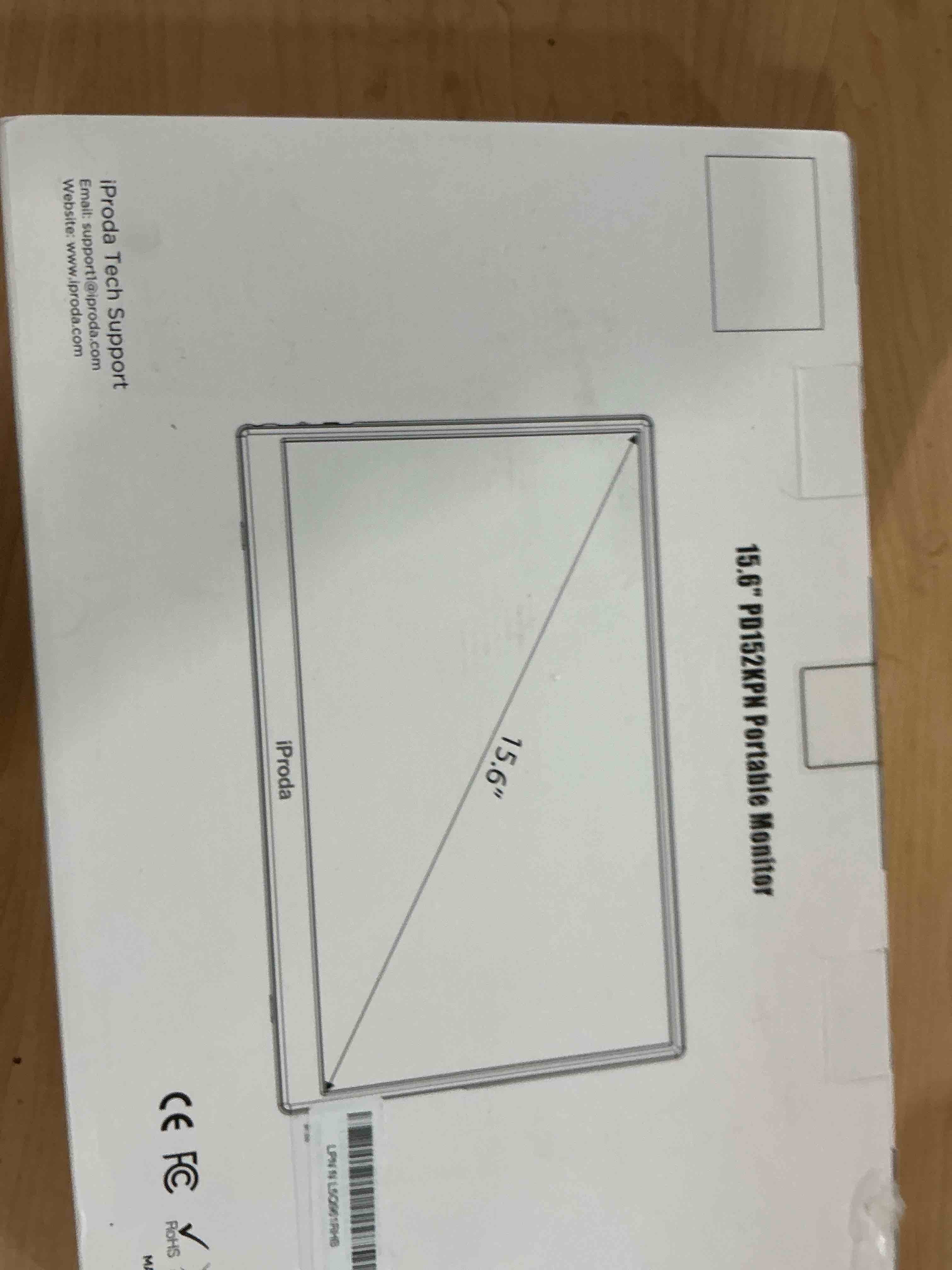 Condition photo showing Good Condition for Wireless Portable Monitor for Laptop/PC, 15.6" FHD IPS Travel Monitor with Stand, Built-in G-Sensor, Auto Rotate, HDMI/Type-C, Eye Care, PU Bag, VESA Mount for Mac/Phones/PS5/PS4/Xbox/Switch