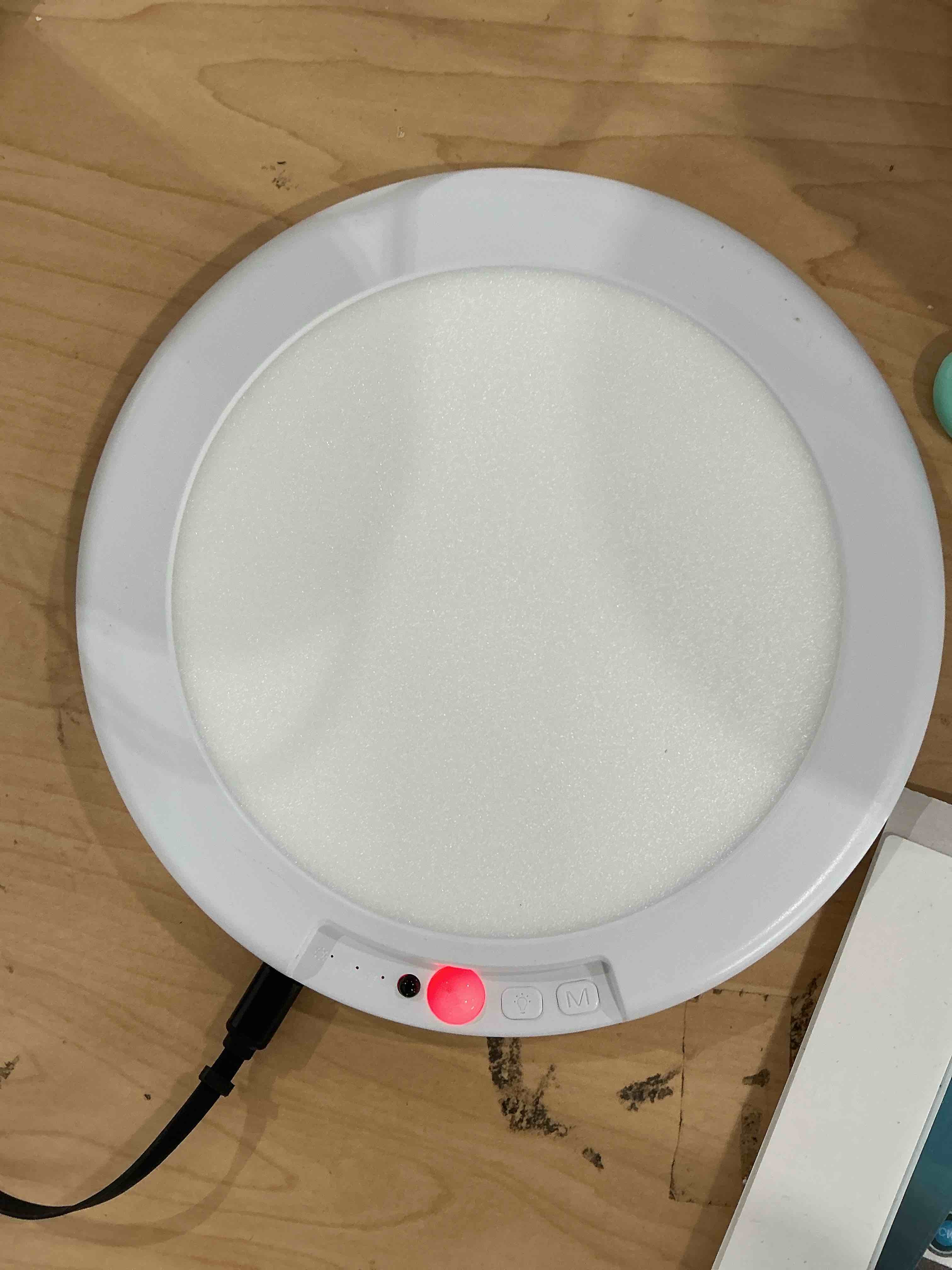 Condition photo showing Good Condition for wowatt battery operated ceiling light rechargeable ceiling lights with remote wireless shower lighting 3000k 4500k 6500k 7.48in dimmable timing overhead light for closet shower living room
