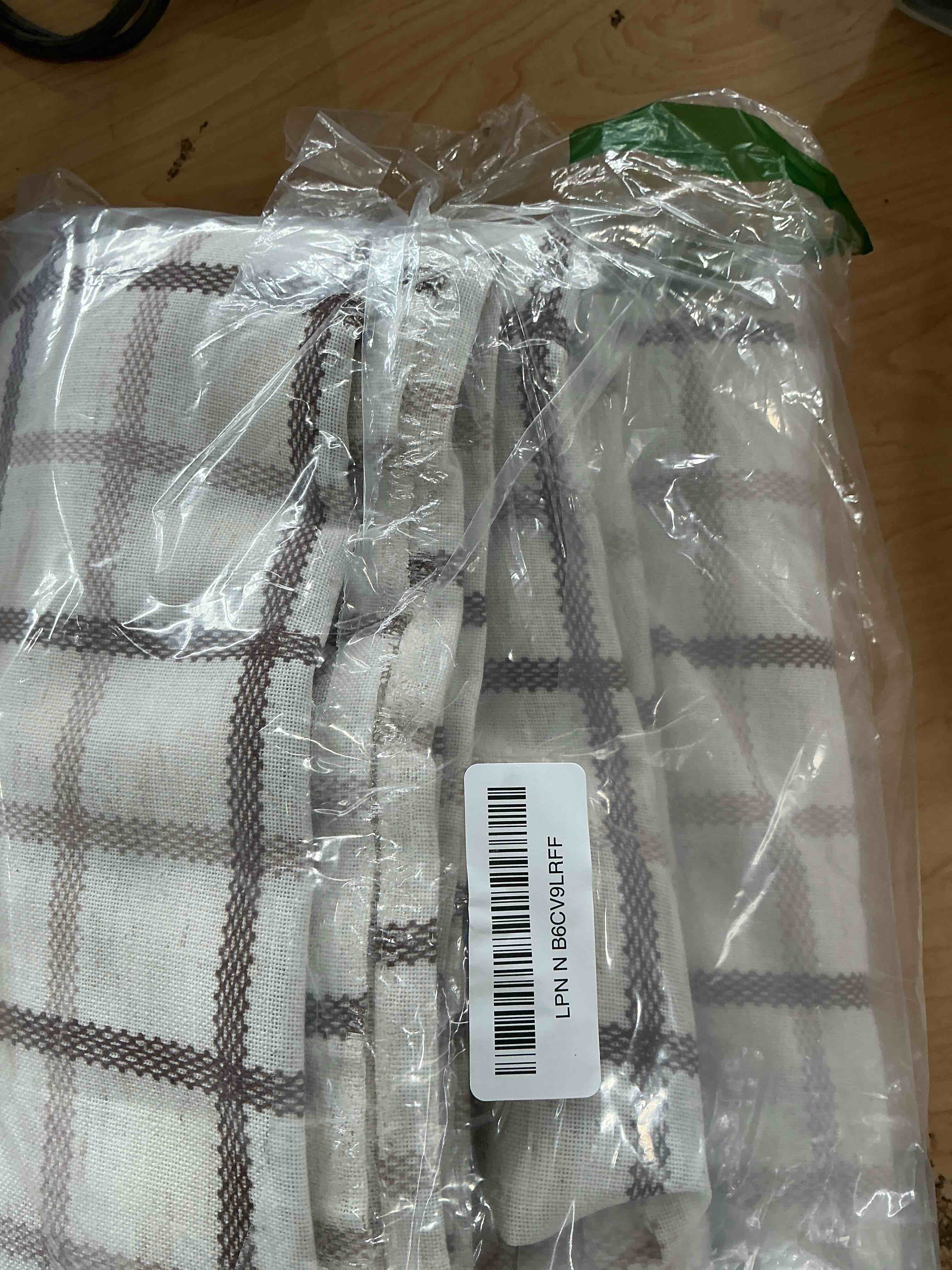 Condition photo showing Good Condition for ryb home green floral linen sheer curtains for living room, 84 inches country boho style flower patterned printed back tab window curtains & drapes for farmhouse bedroom, sage green, 2 panels 52"w x 84"l (pack of 2) floral | green