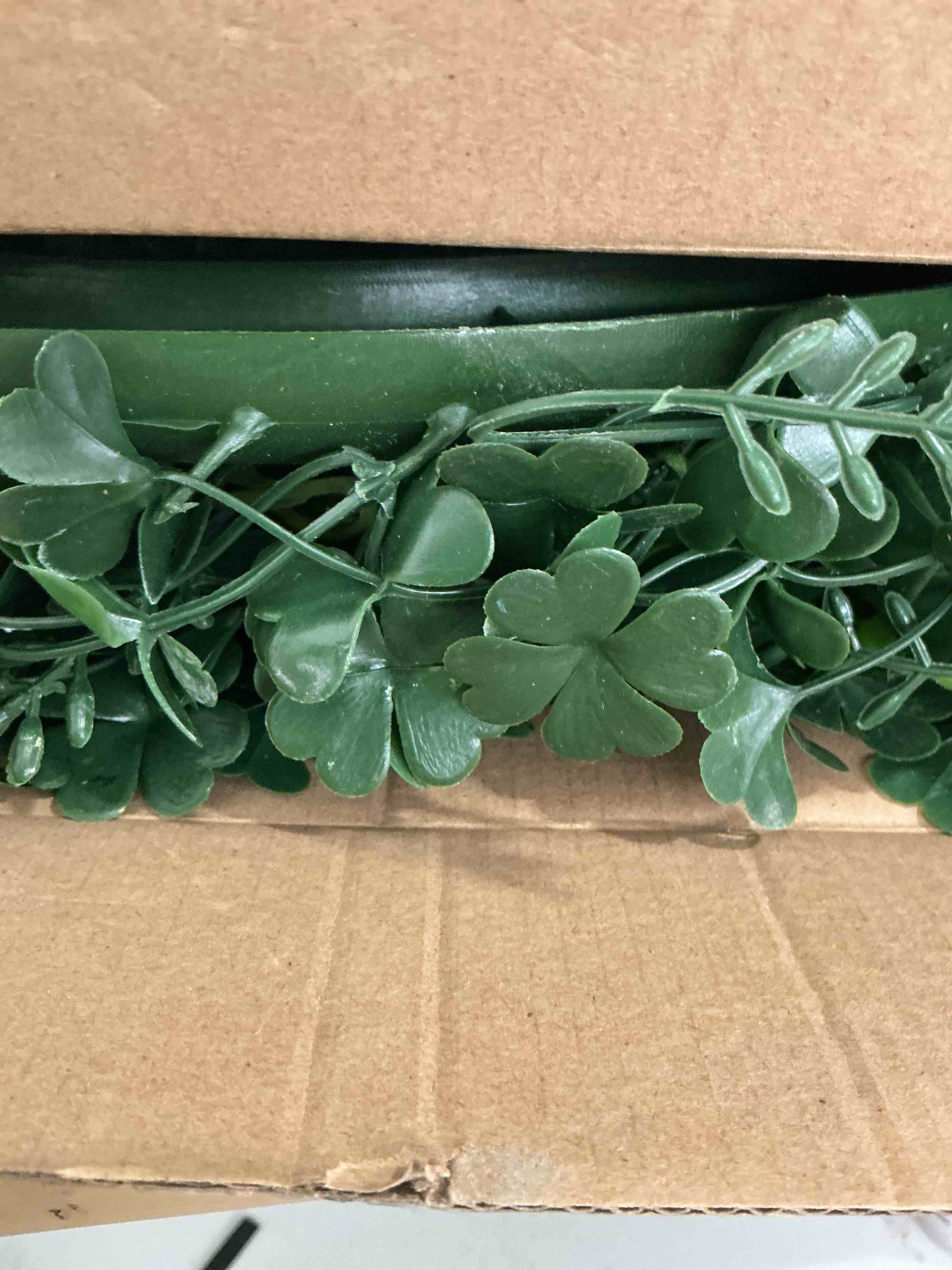 Condition photo showing Good Condition for st patricks day artificial eucalyptus wreath saint patrick decorations for front door - st paddys shamrock decor for irish march home wall porch party supplies