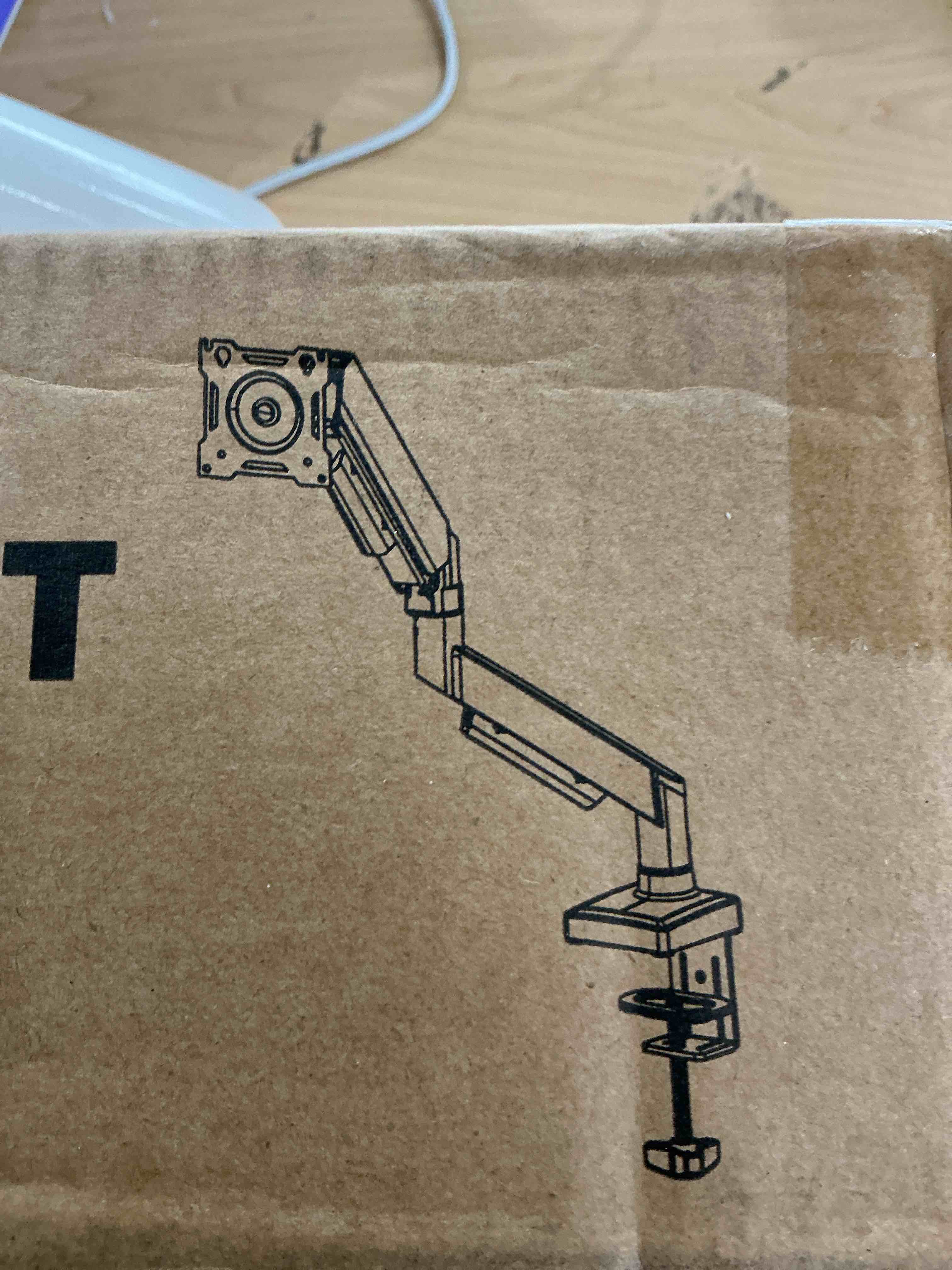 Condition photo showing Good Condition for single monitor arm, monitor mount for 17-32 inch screens gas spring adjustable monitor stand, vesa mount with clamp and grommet aluminum base - fits 4.4 to 22lbs lcd computer monitors ax09db01 single monitor arm with clamp