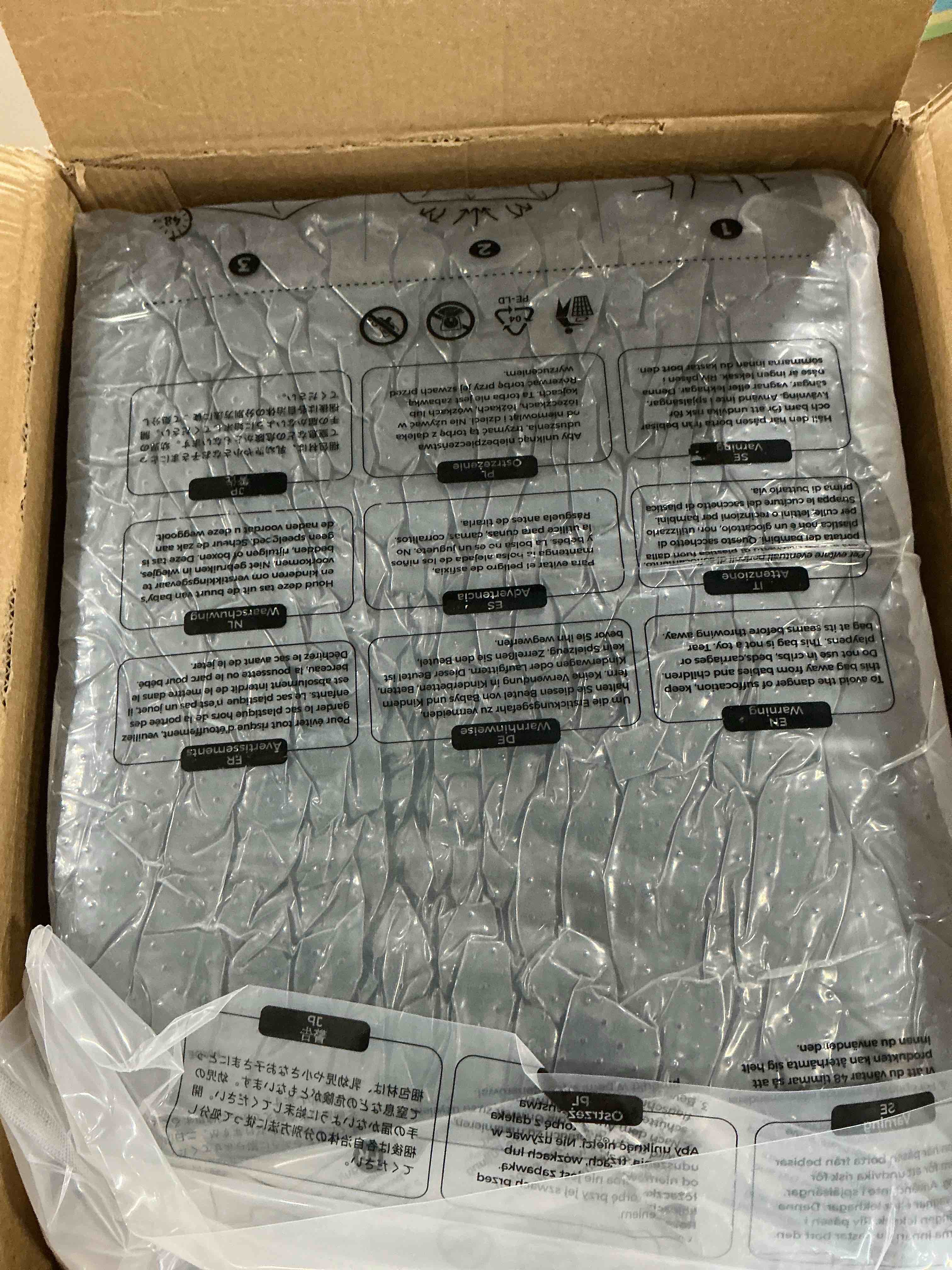 Condition photo showing New/Like New for dwanton orthopedic dog bed for extra large dogs with gel memory foam, waterproof dog sofa, washable pet bed with four sided bolster cushion, removable cover & non-slip bottom, 45", dark gray x-large(45 x 32 x 7 inch) dark gray